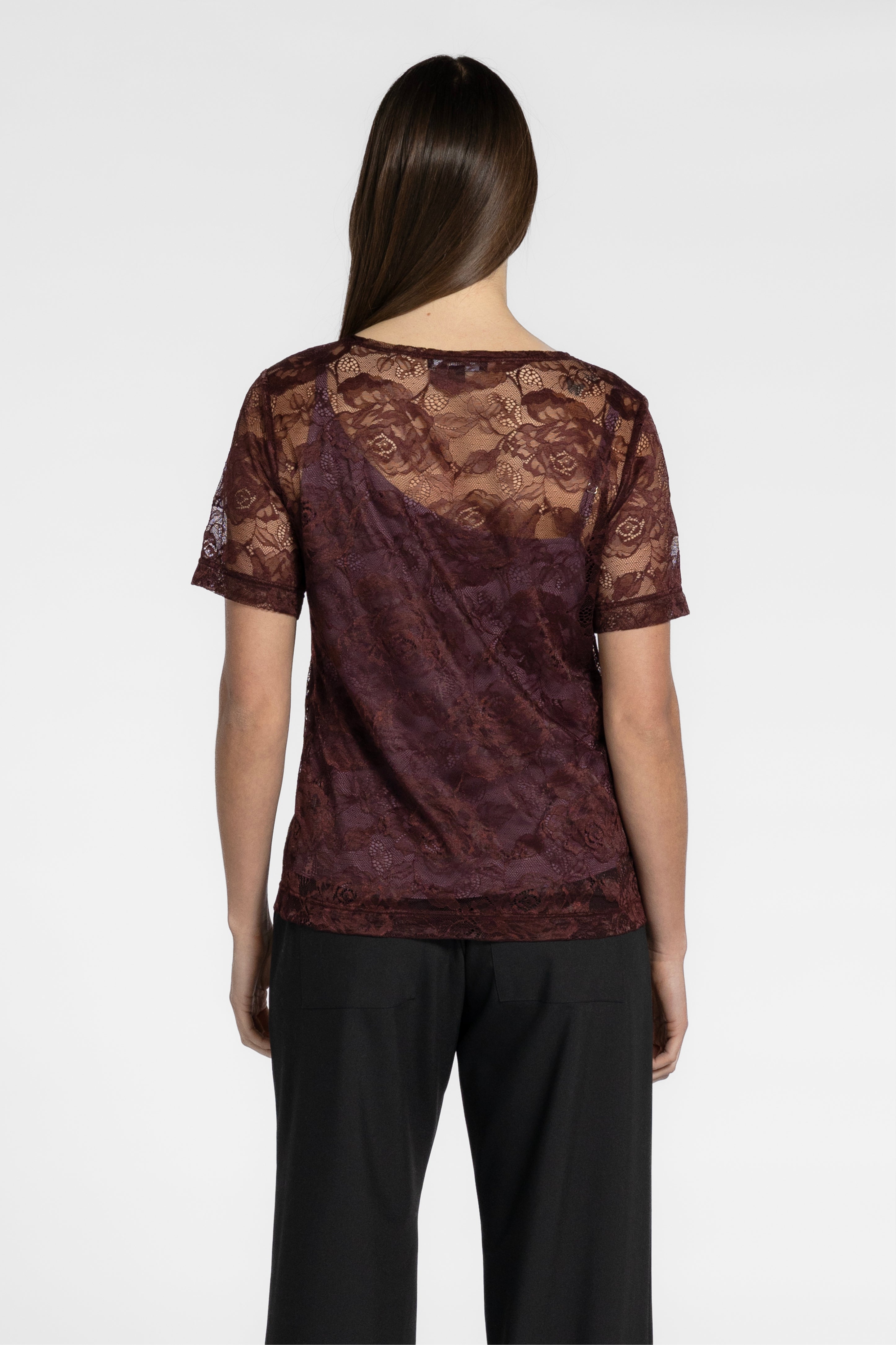 Glam Lace Top With Cami