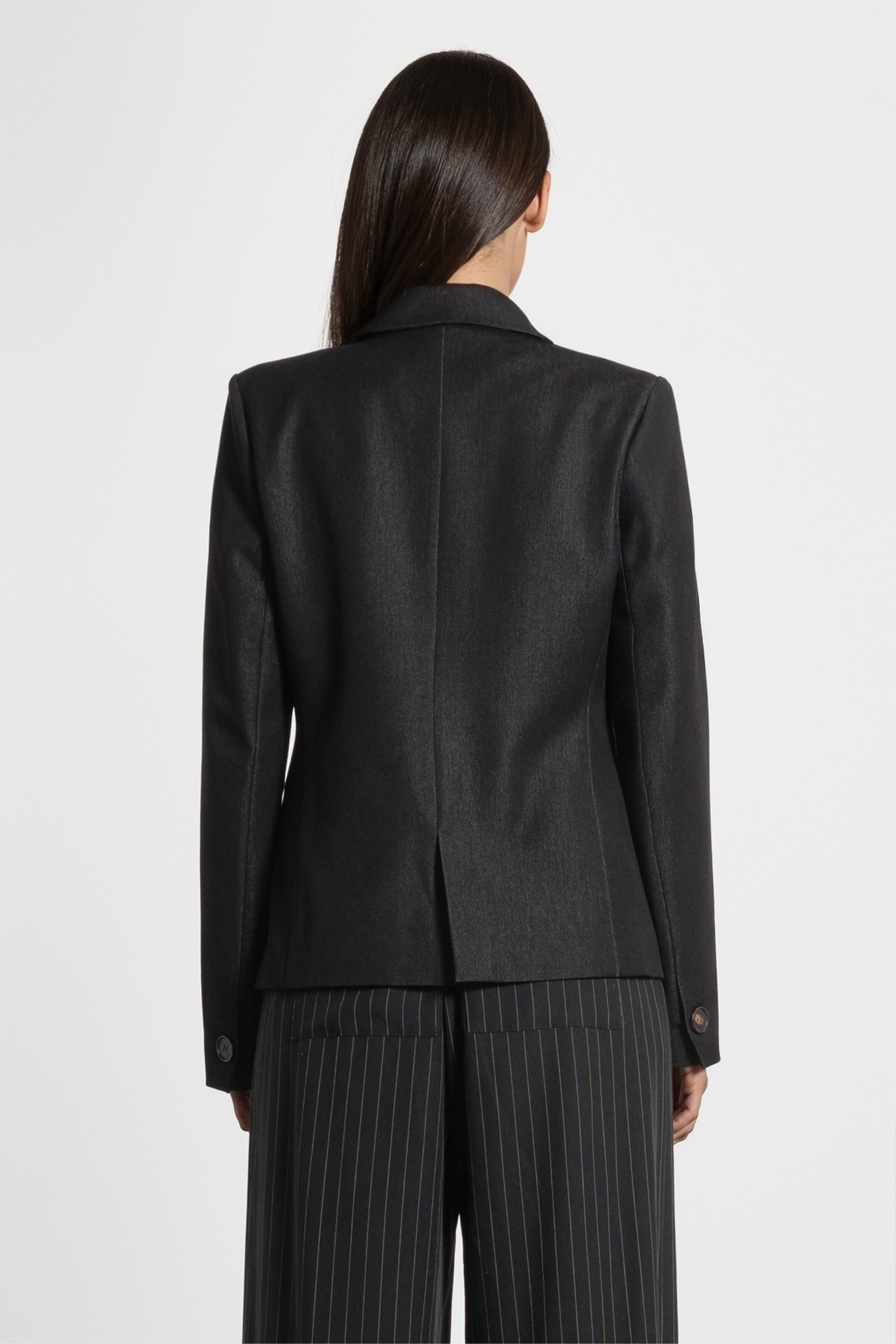 Grace Denim-Look Single Breasted Blazer