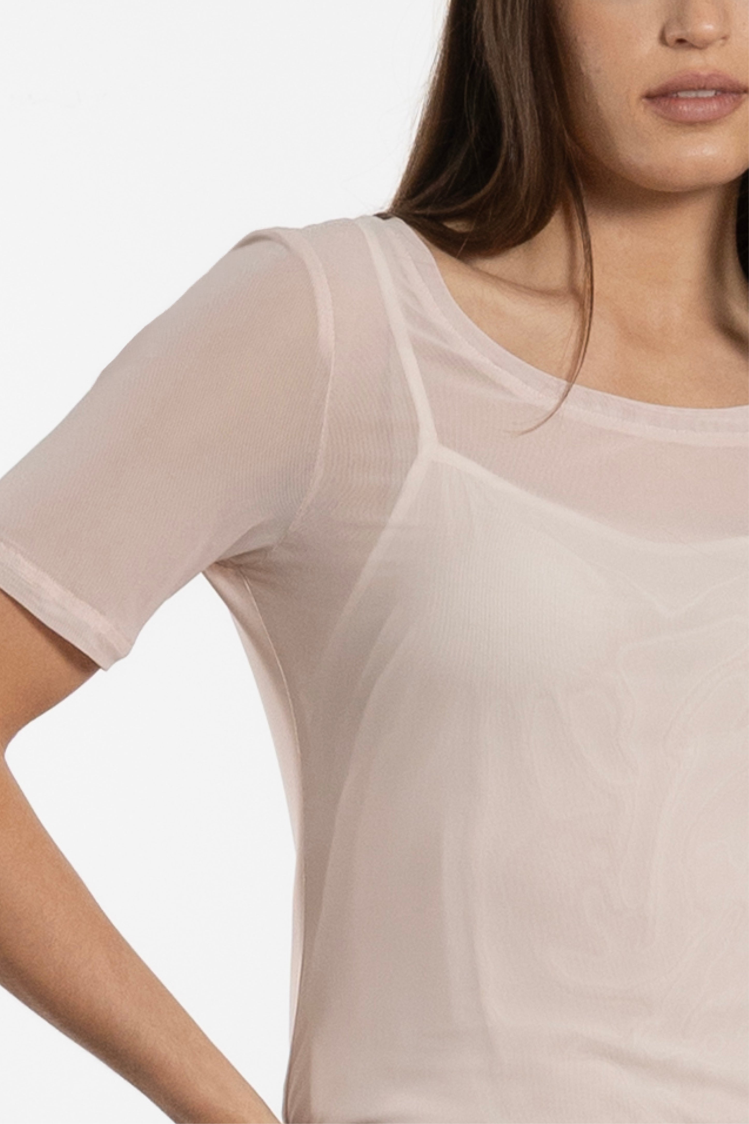 Jen Mesh Layer Tee