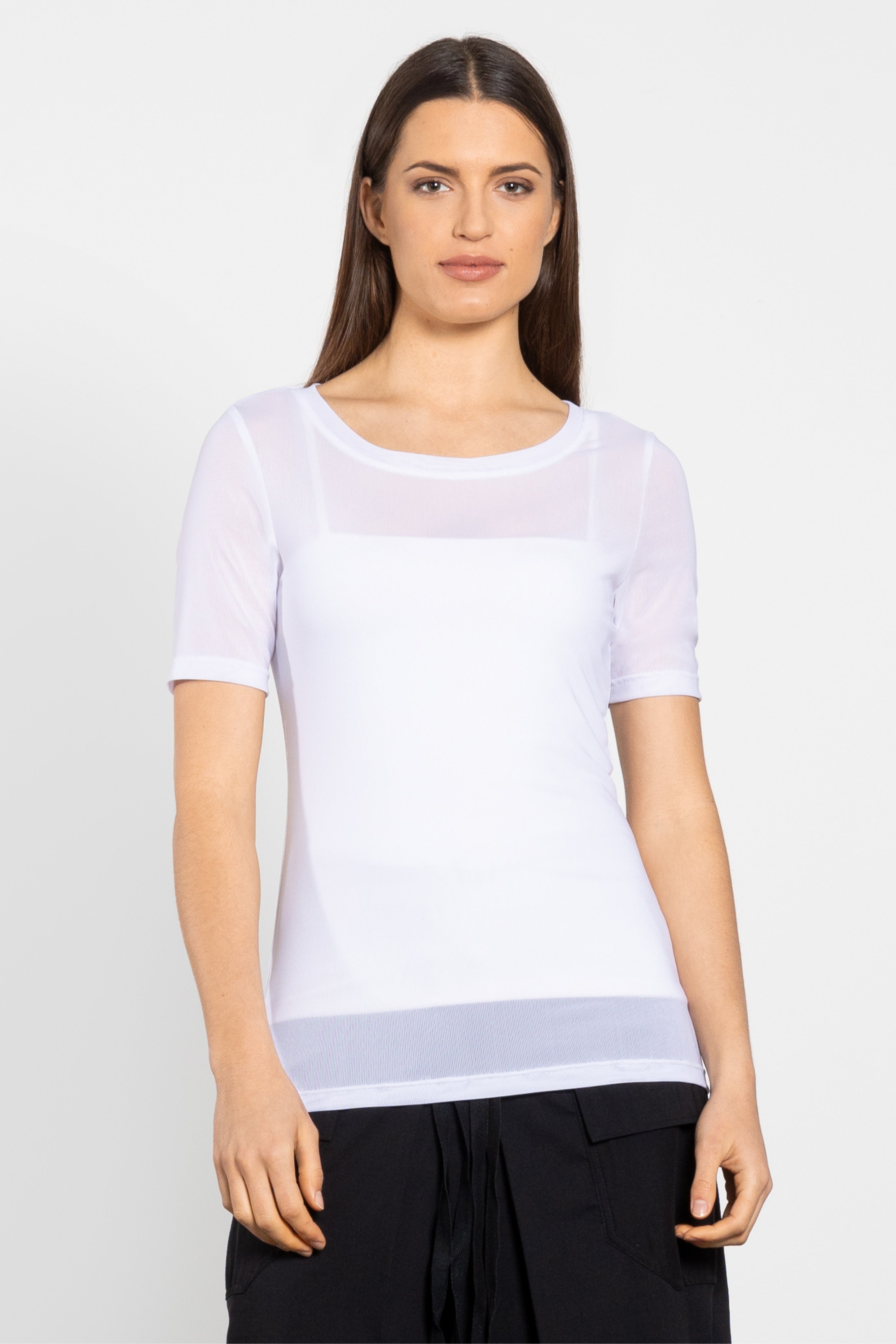 Jen Mesh Layer Tee