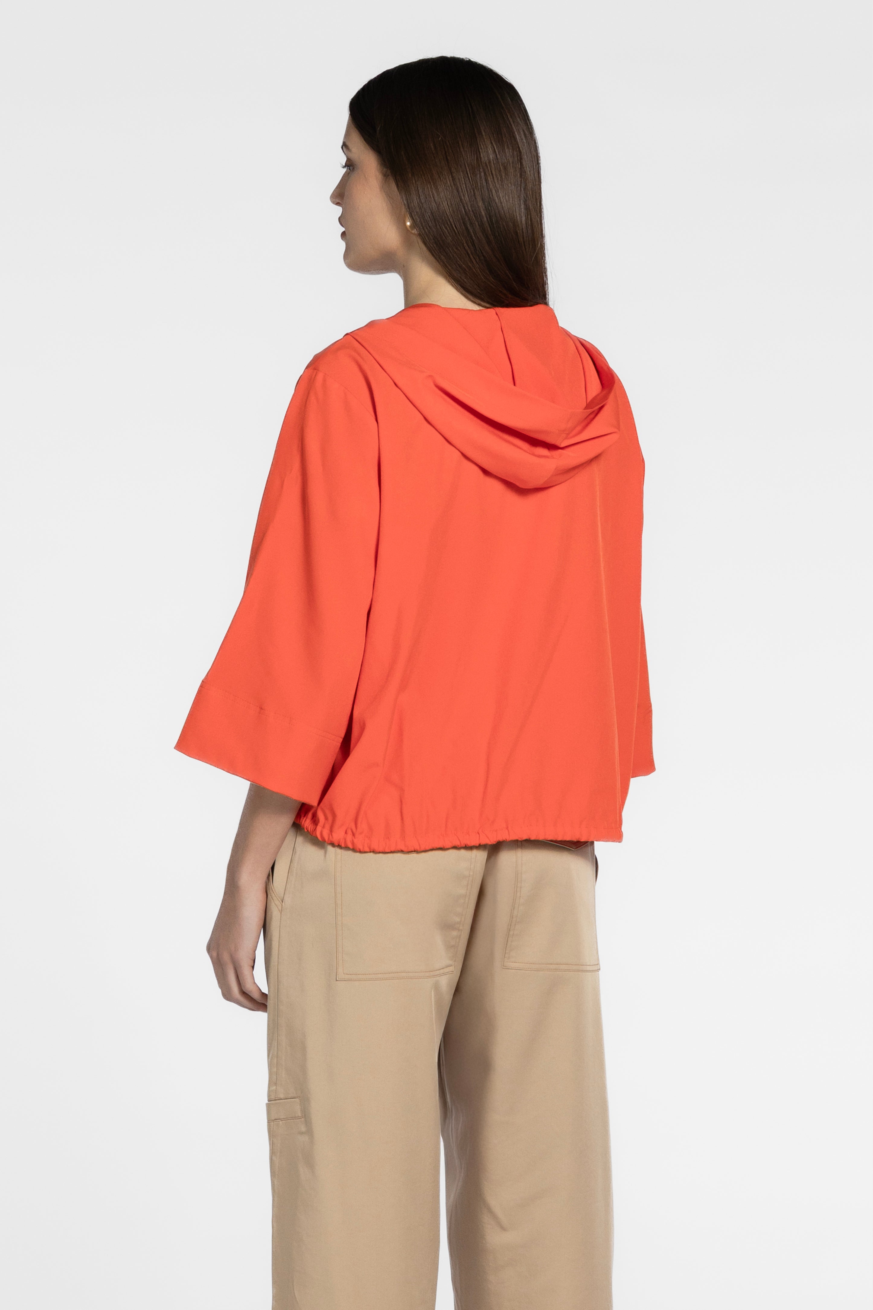 Journey Hooded V-Neck Top