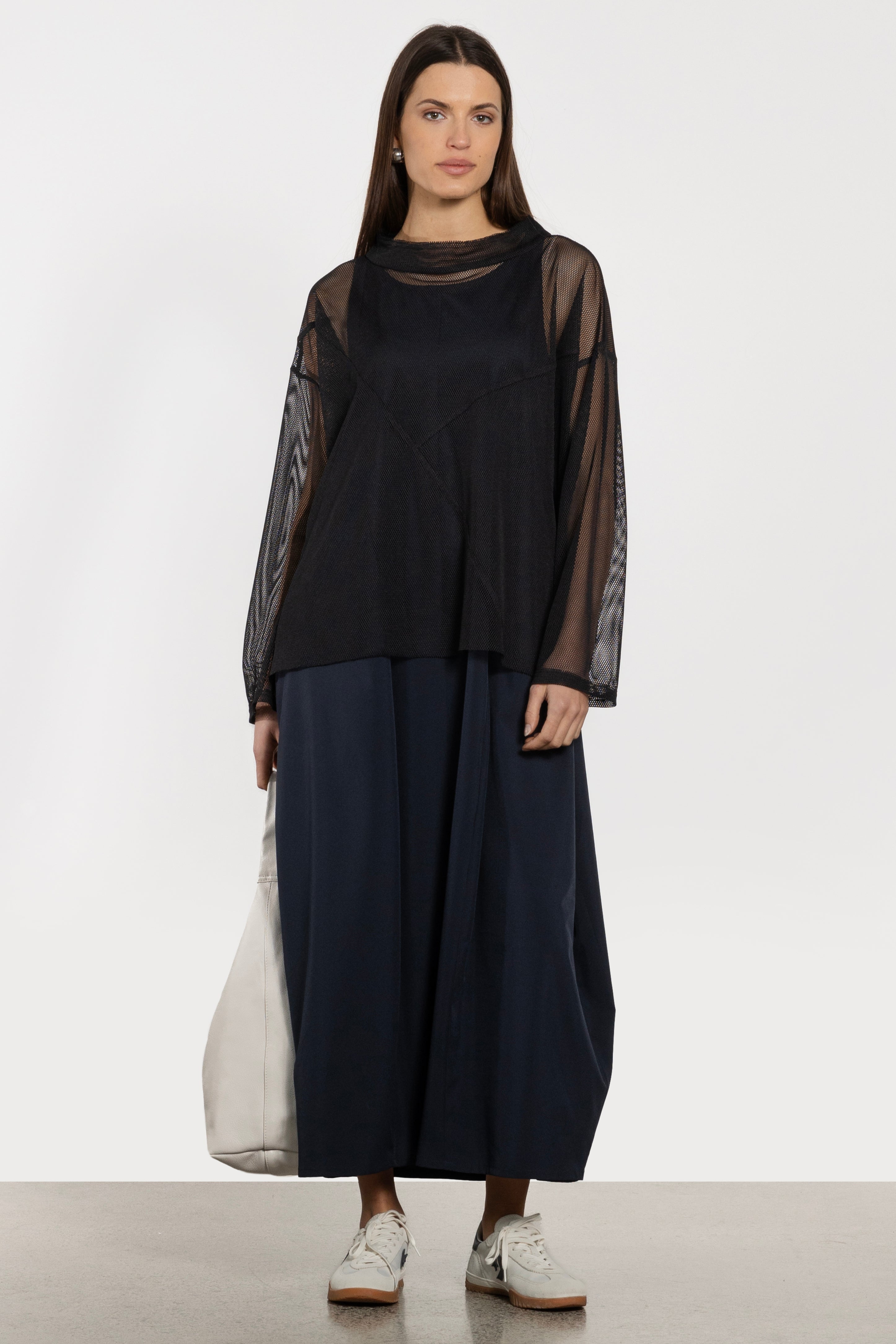 Juliana Bubble Hem Sleeveless Dress in Black, Blue, Purple