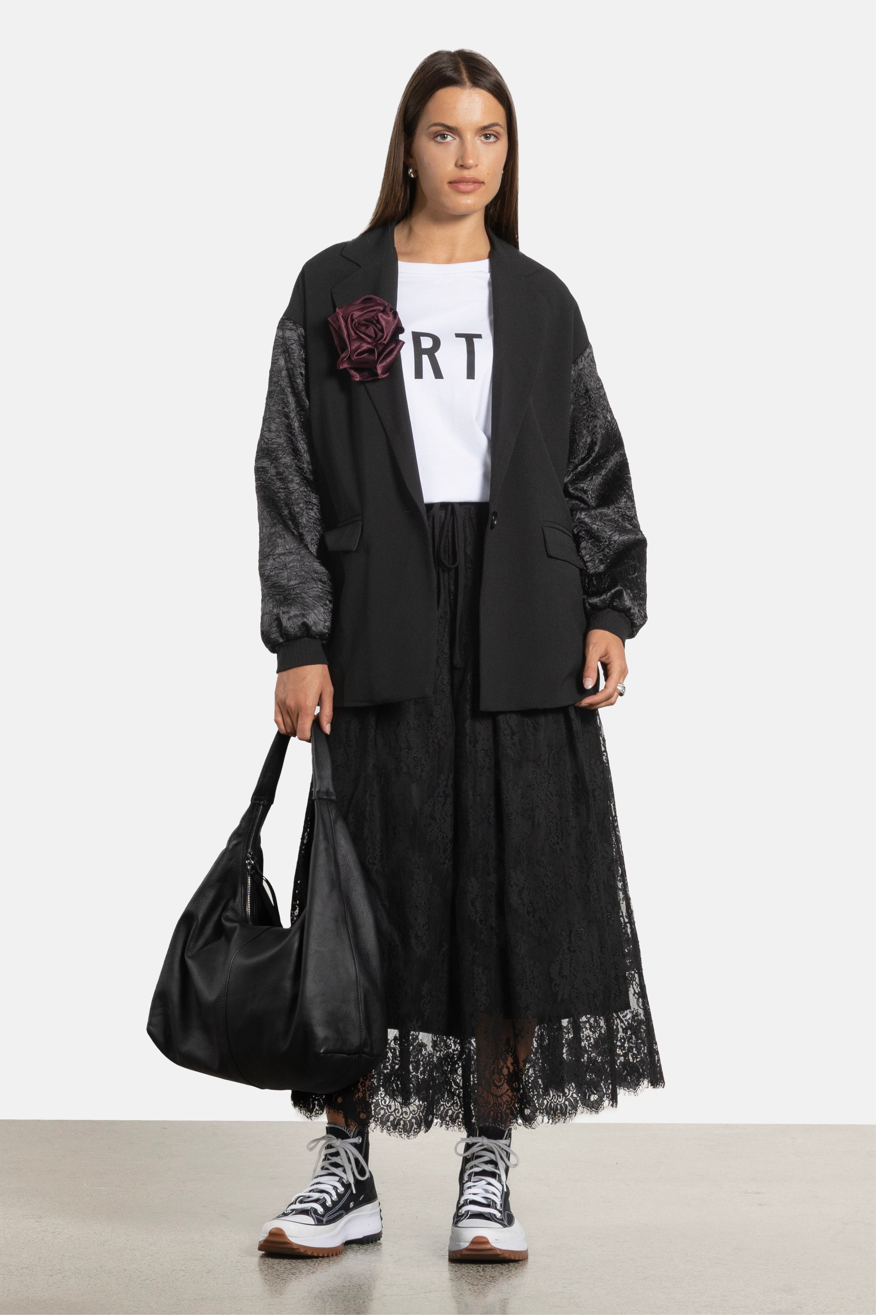Lance Long Lace Skirt