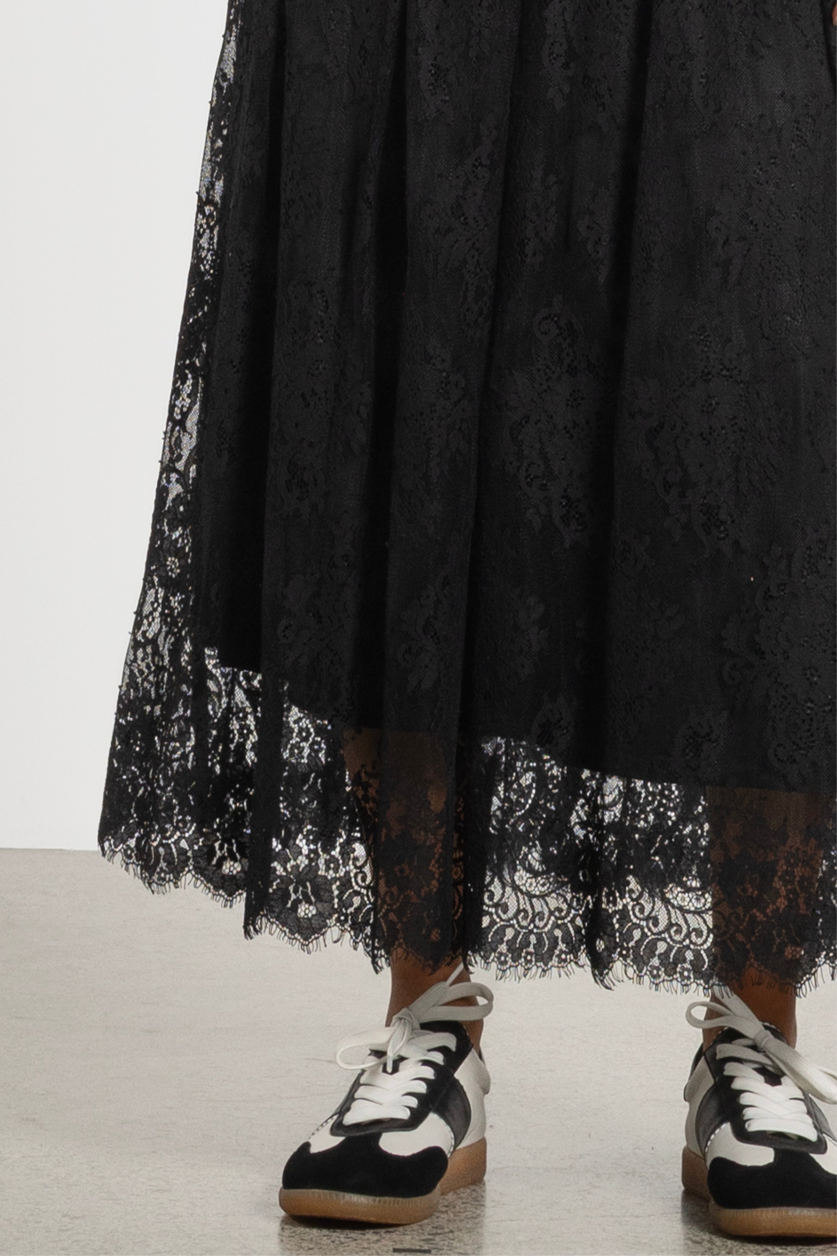Lance Long Lace Skirt