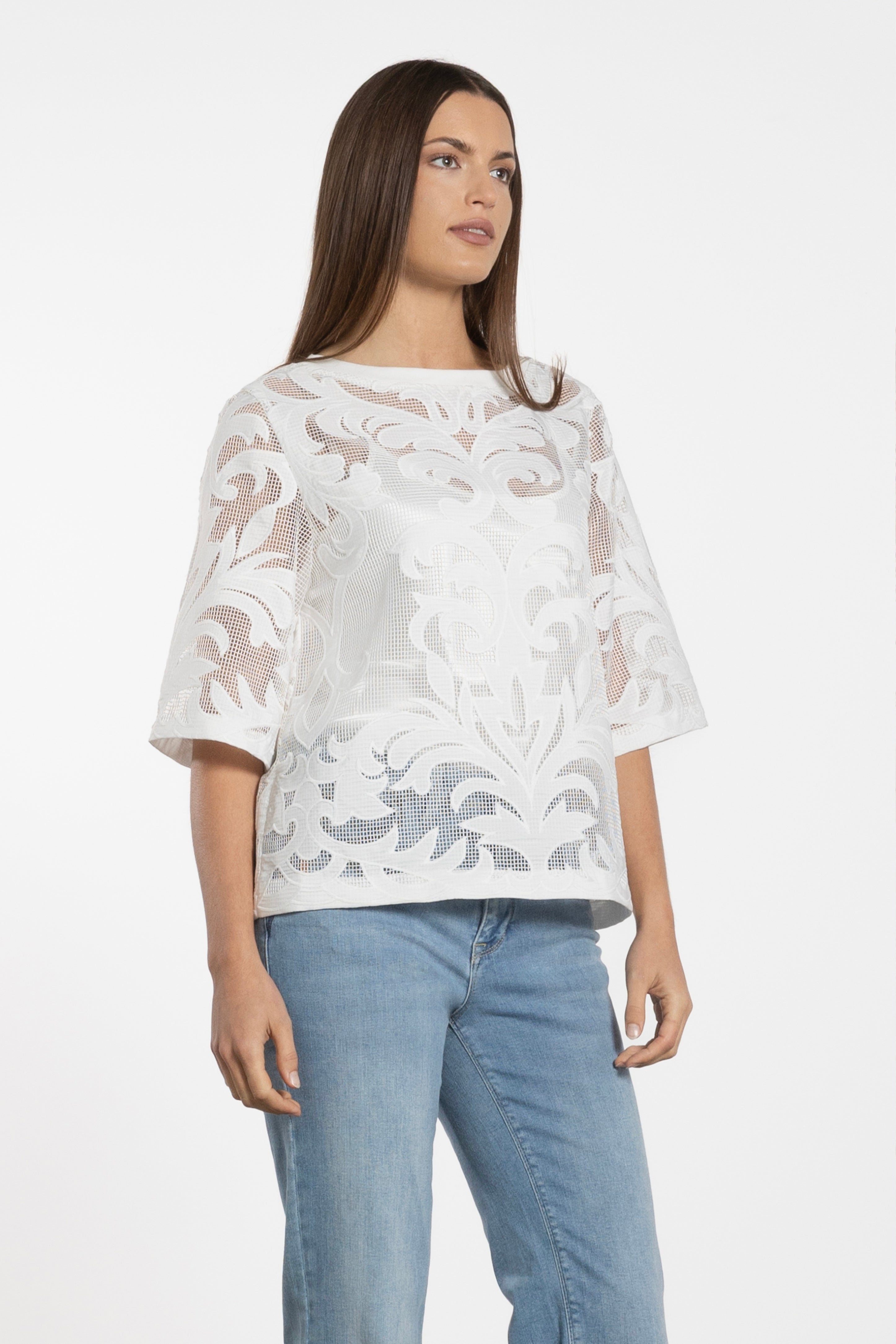 Lani Boxy Lace Top
