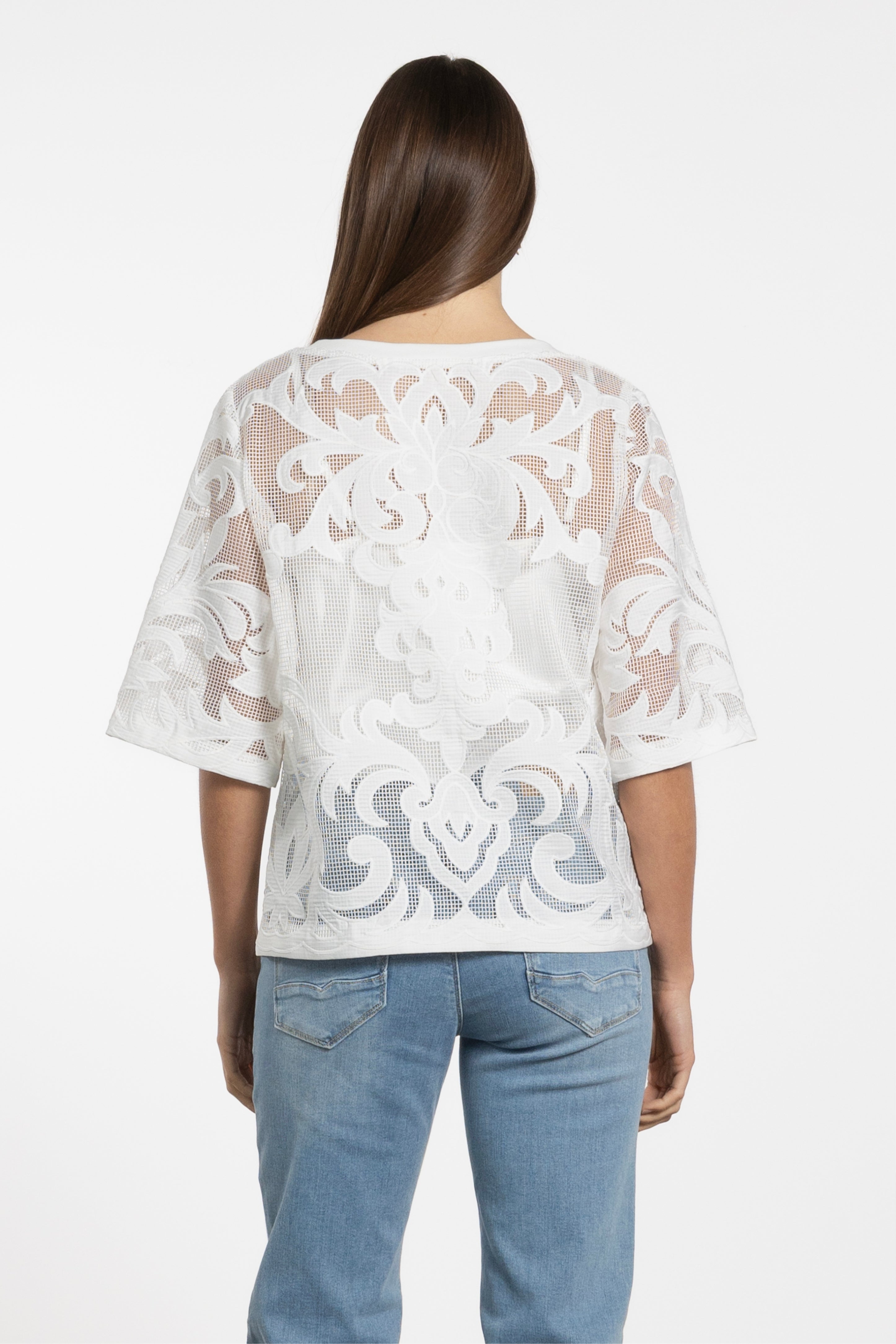 Lani Boxy Lace Top