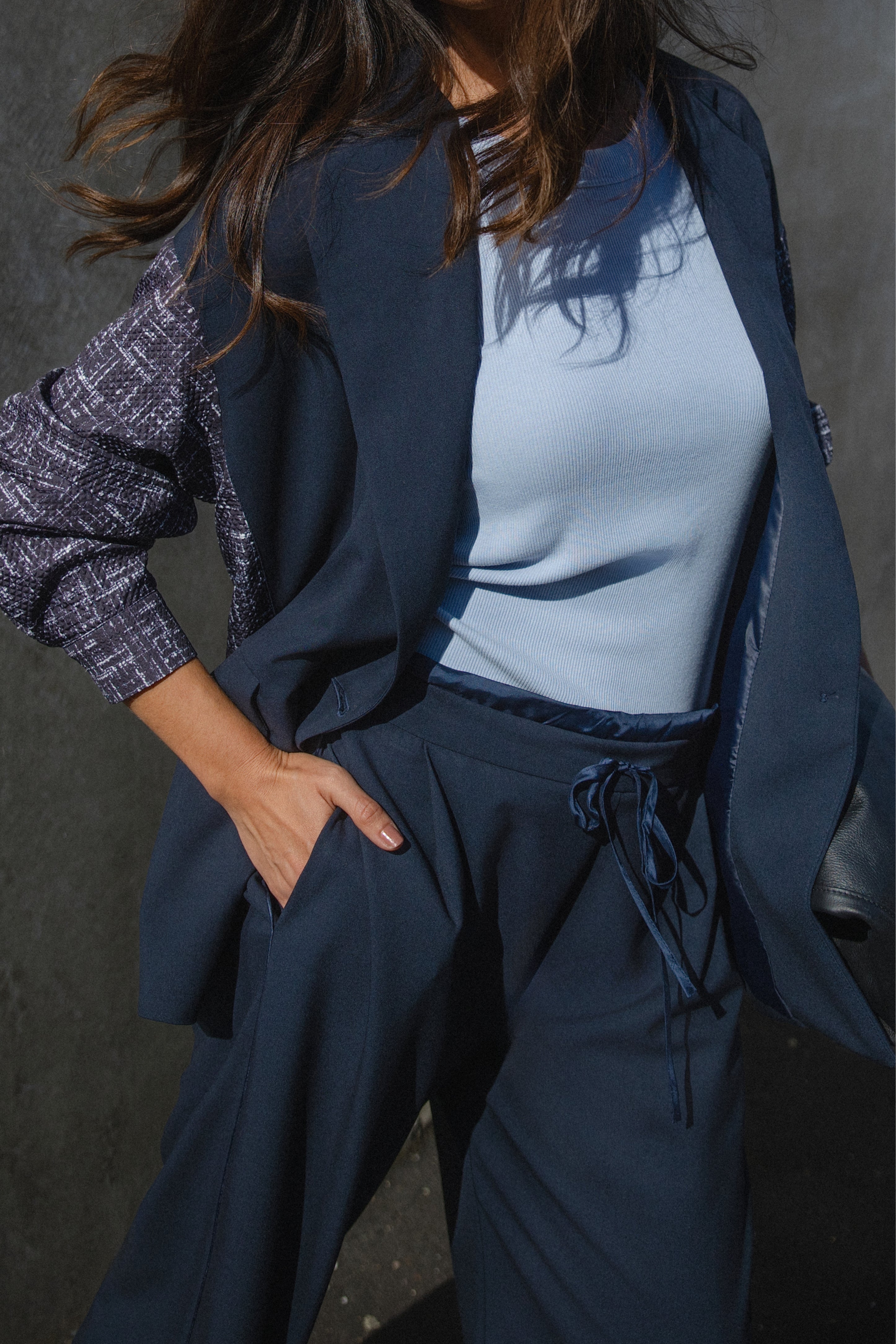 Lanzo Wide Leg Cropped Pant