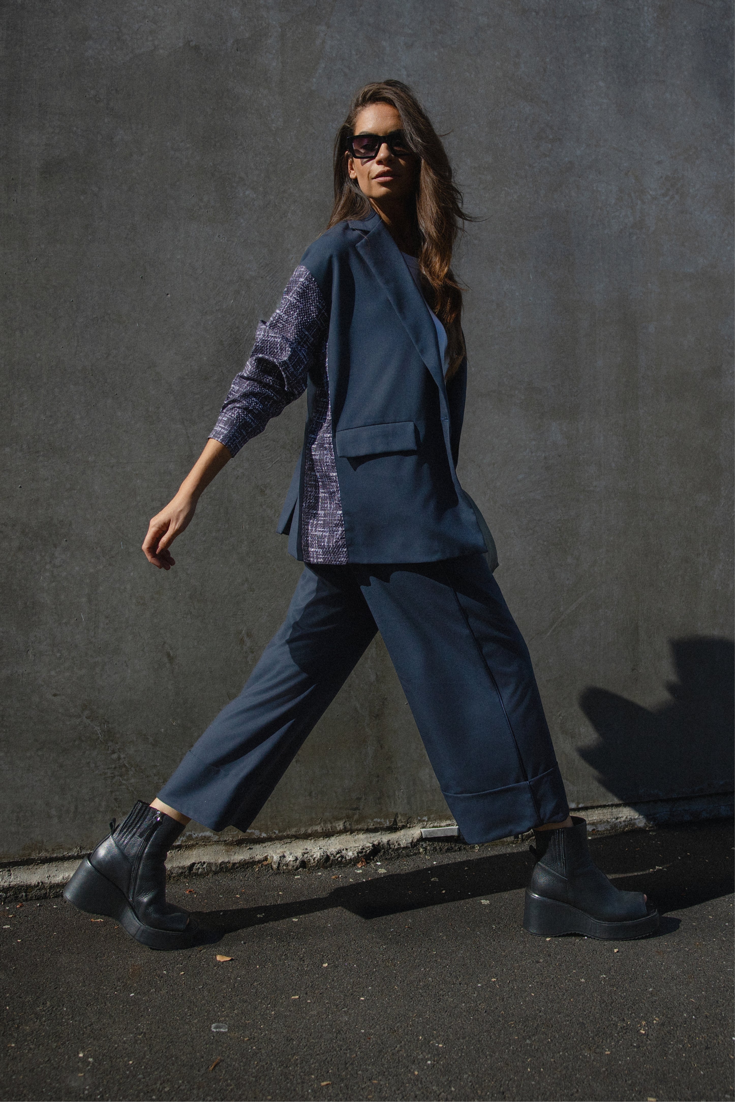 Lanzo Wide Leg Cropped Pant
