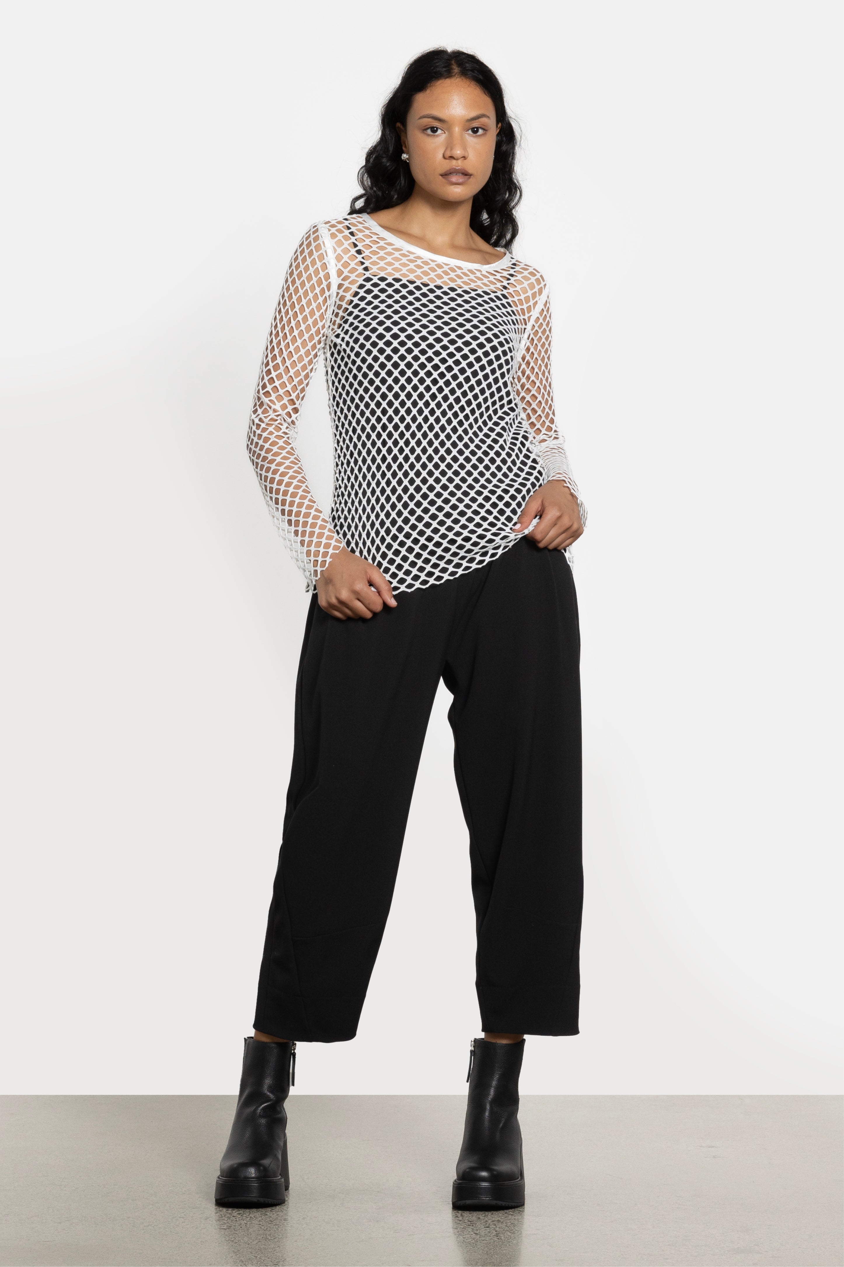Leroy Long Sleeve Mesh Layer Tee