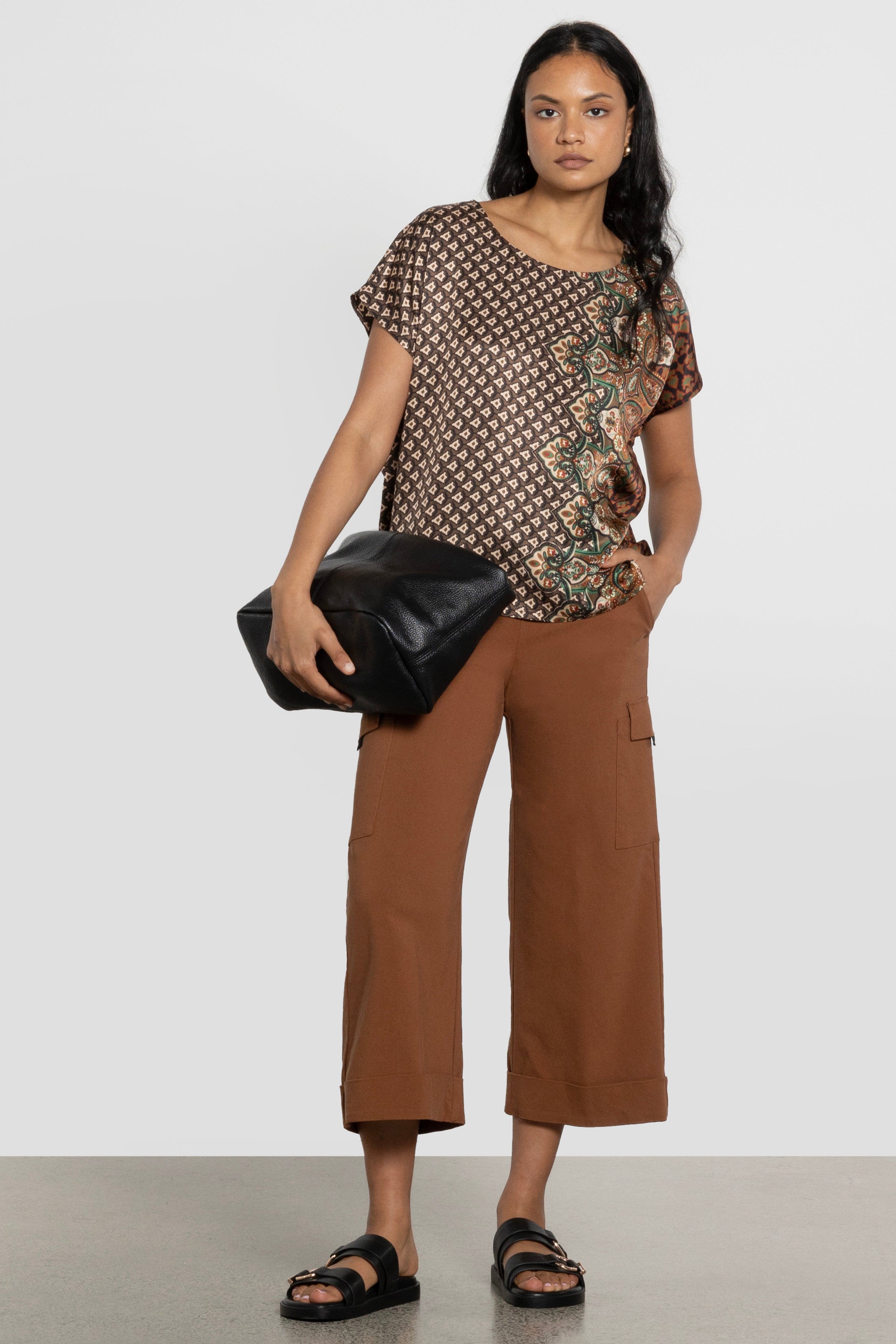 Logan Wide Leg Cropped Pant
