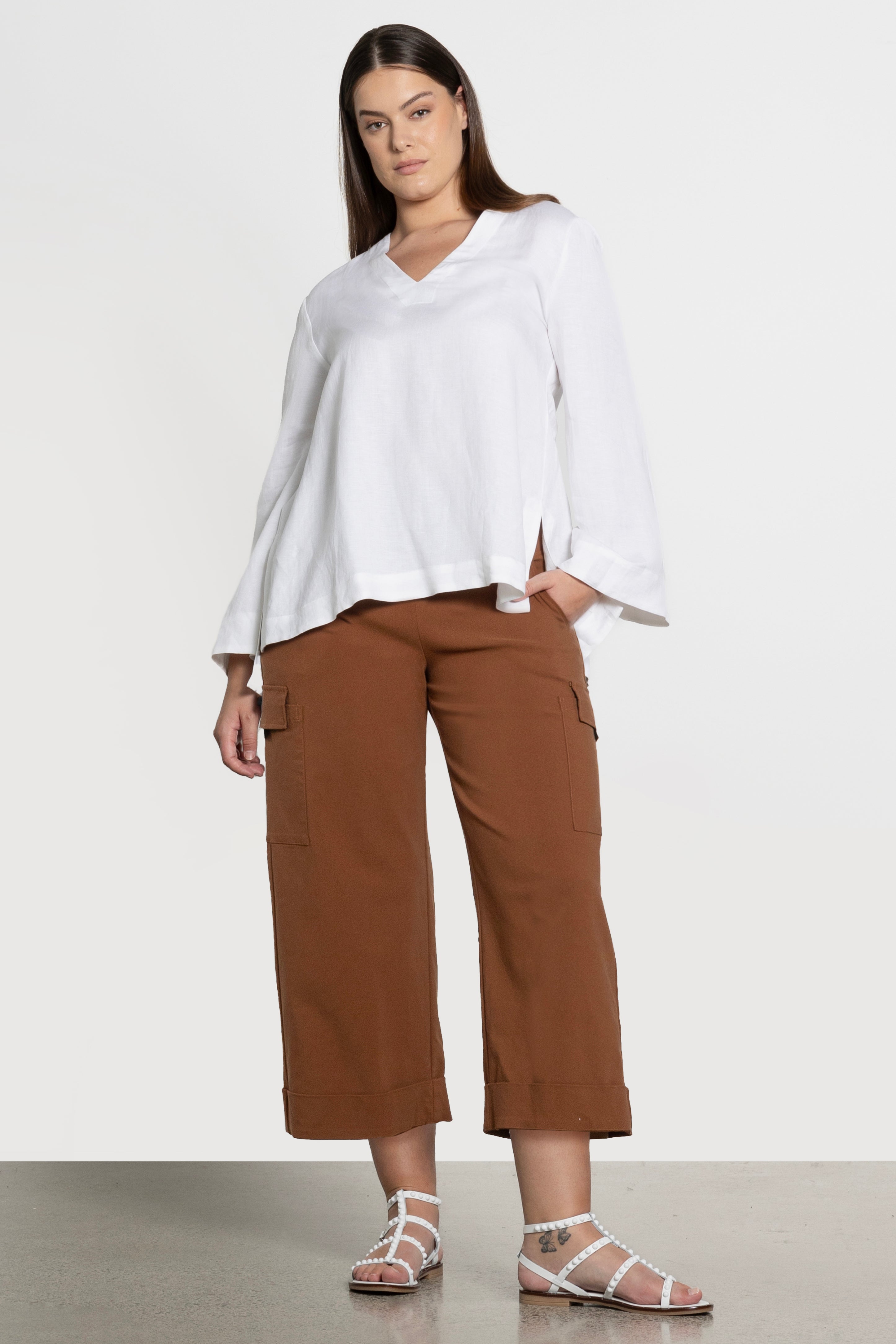 Logan Wide Leg Cropped Pant