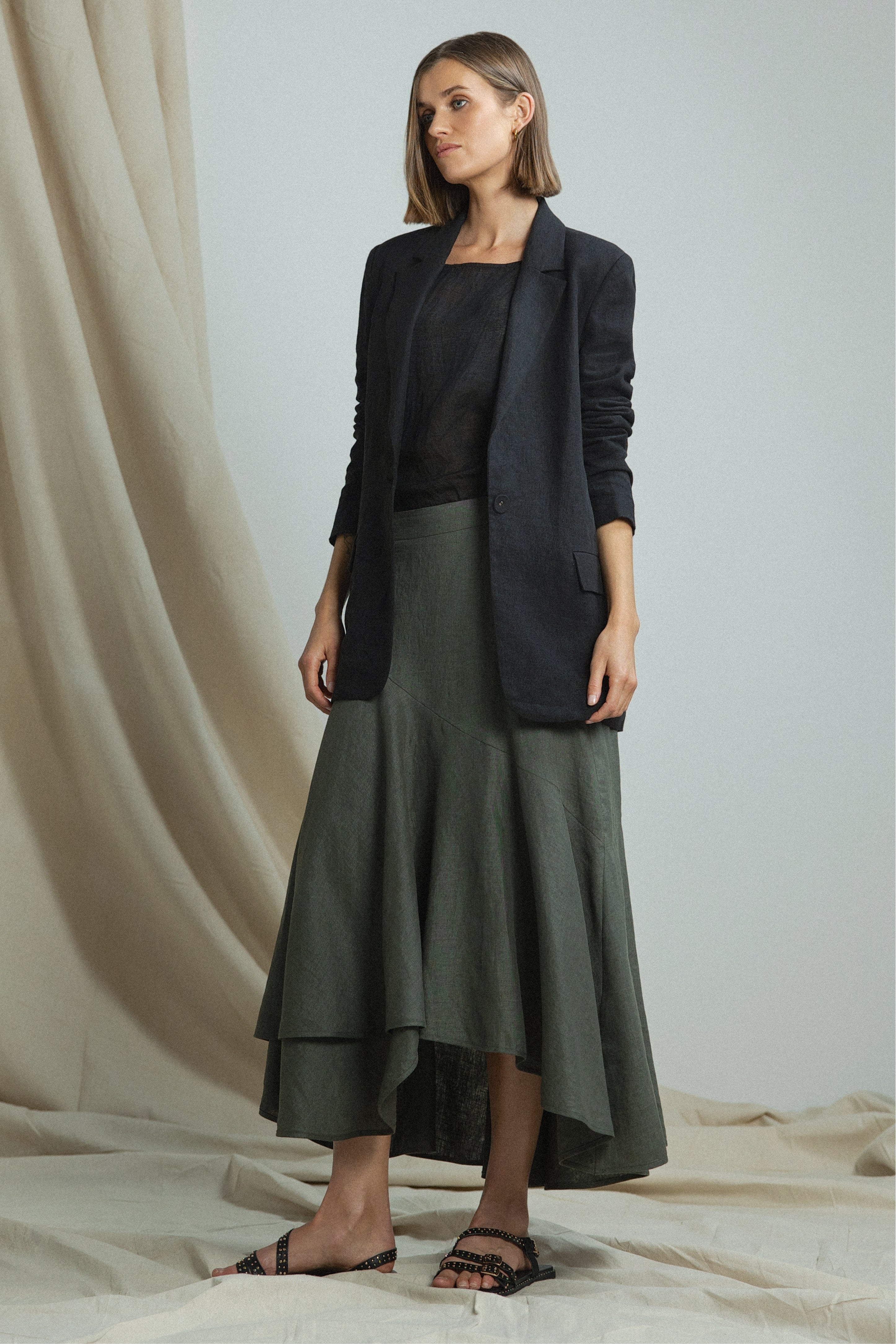 Lynn Linen Skirt
