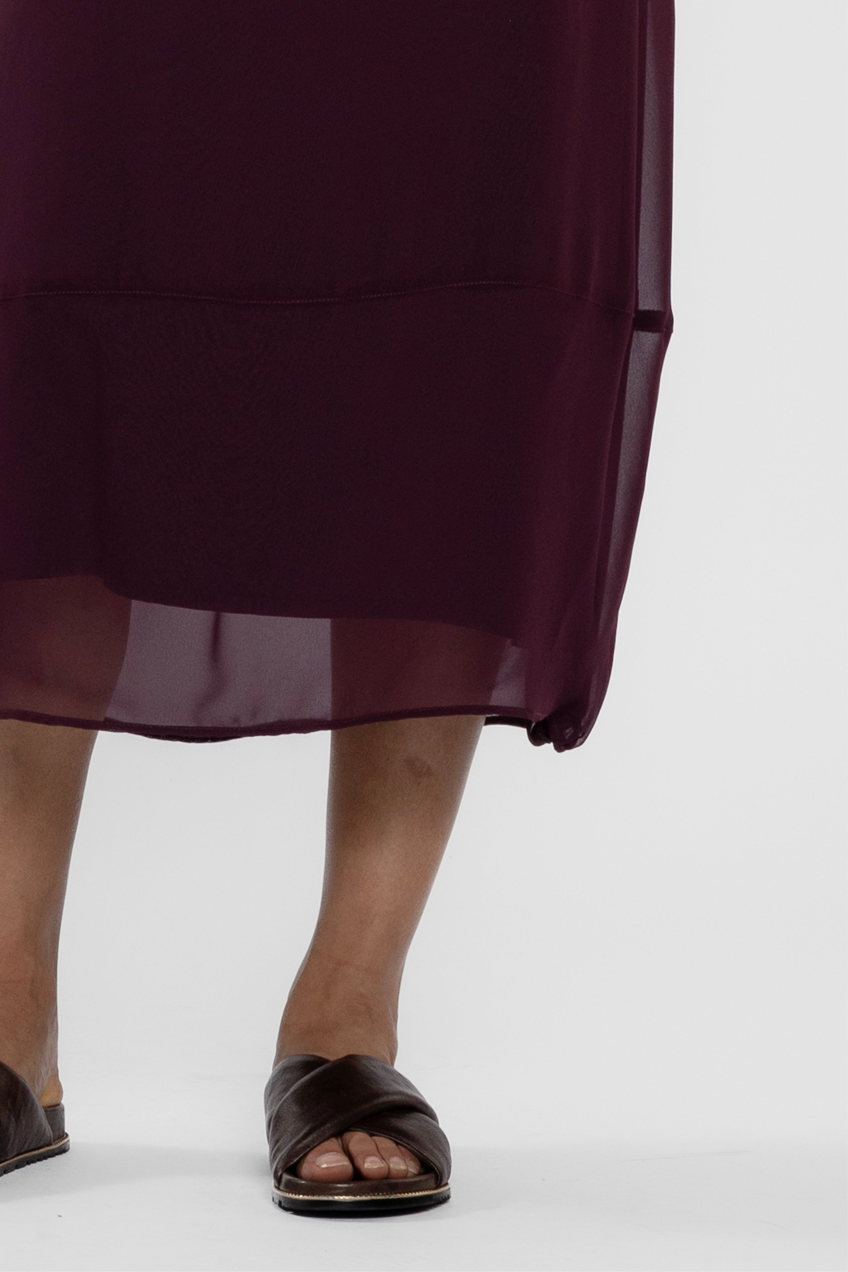 Maison Chiffon Midi Dress