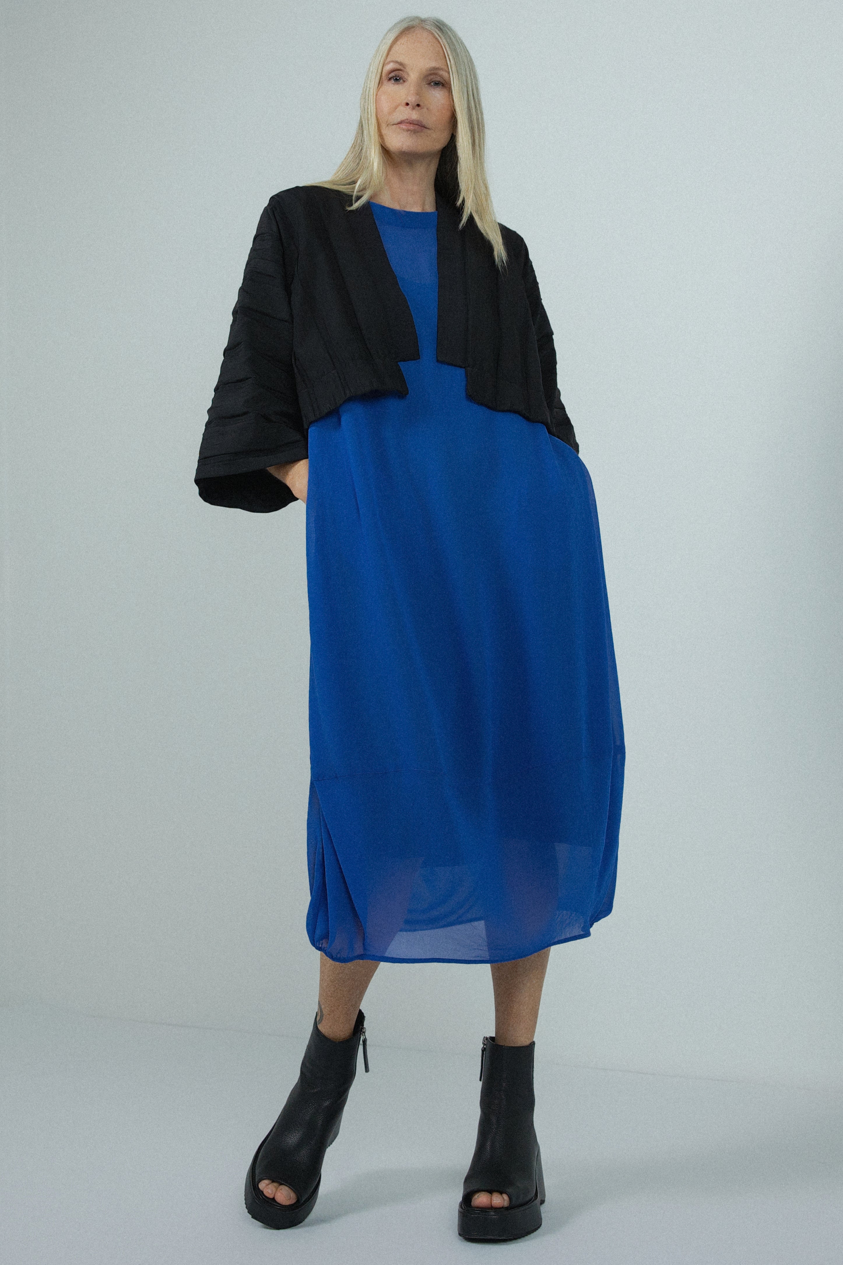 Maison Chiffon Midi Dress