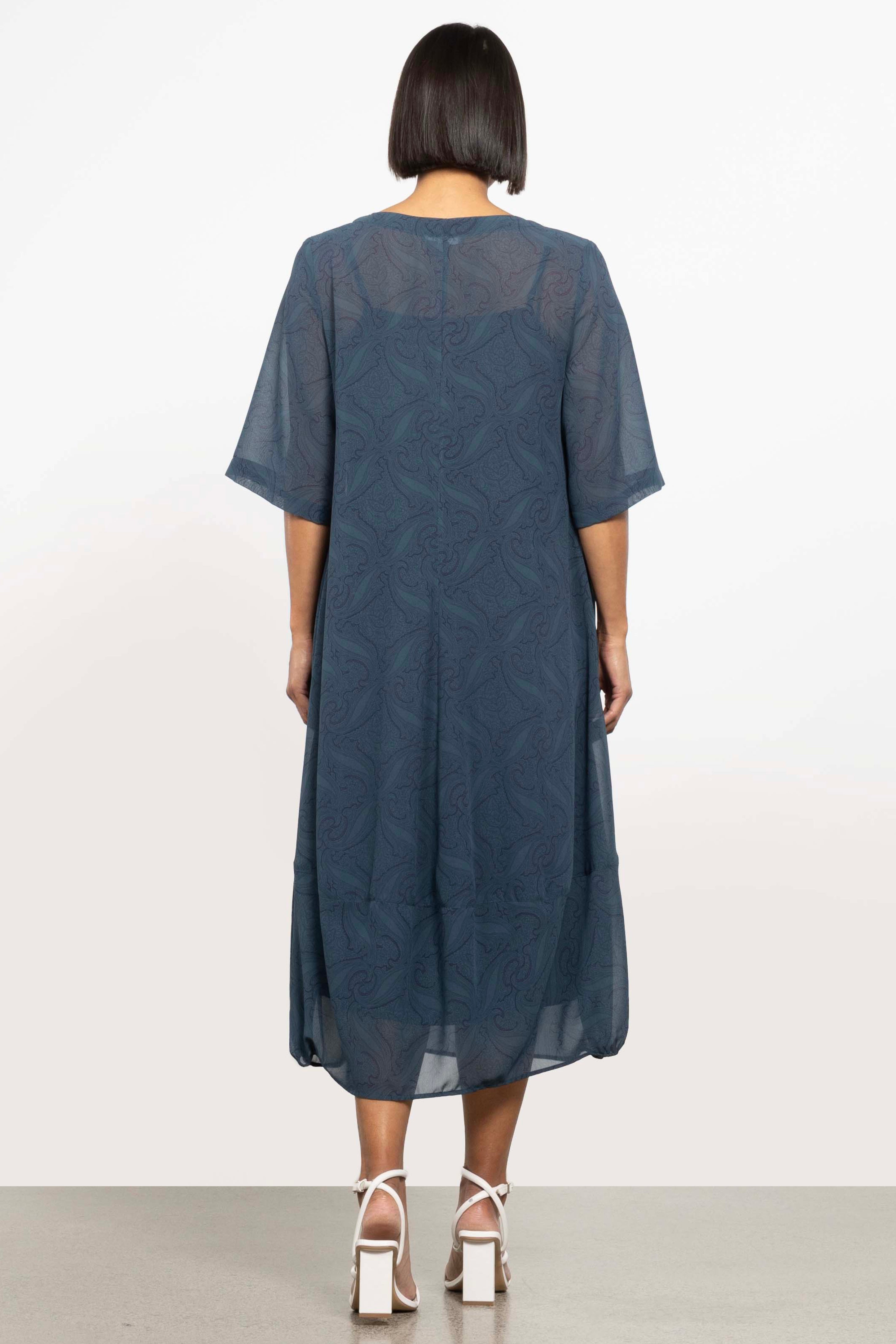 Maison Chiffon Midi Dress
