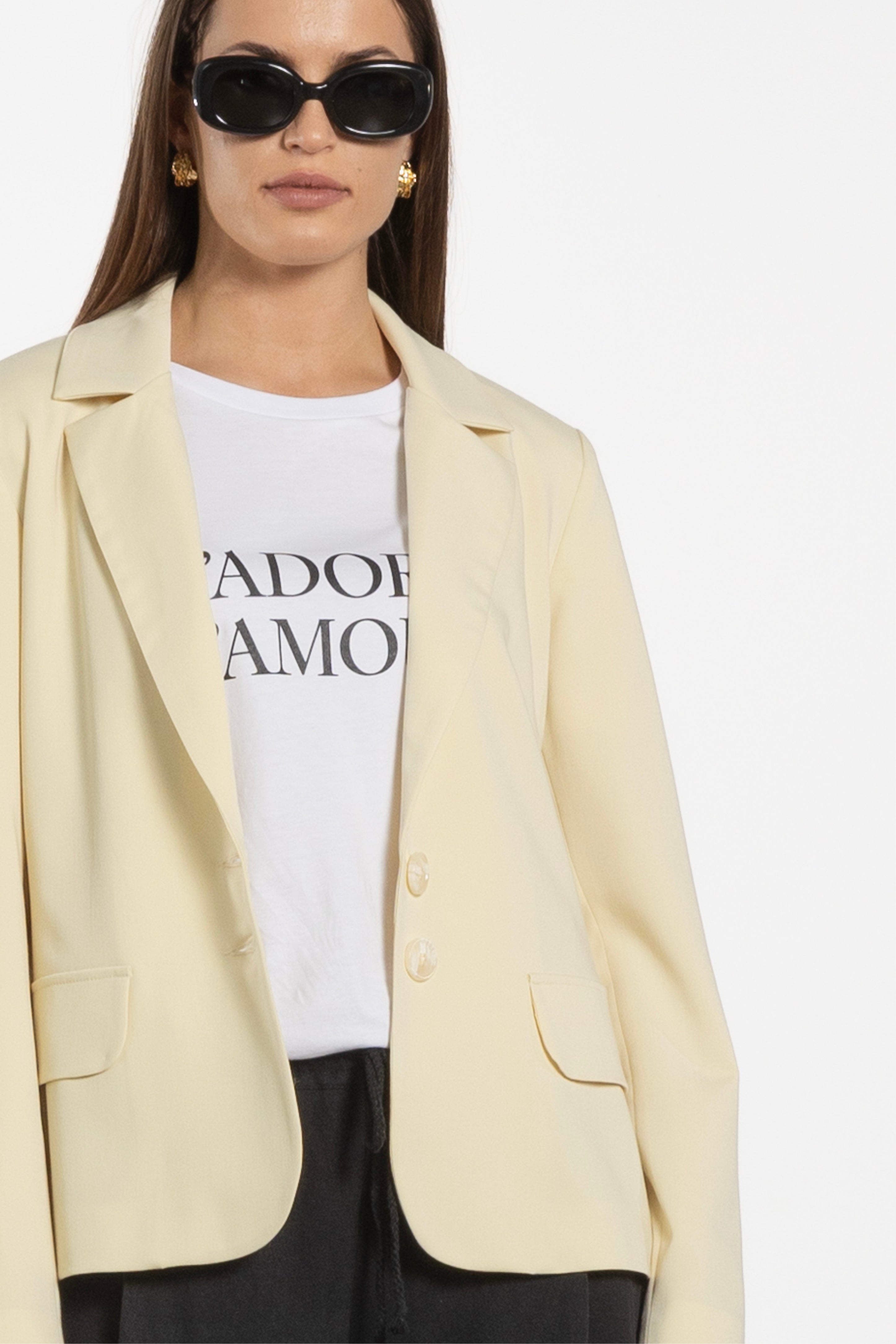 Marsha Single-Breasted Lined Blazer