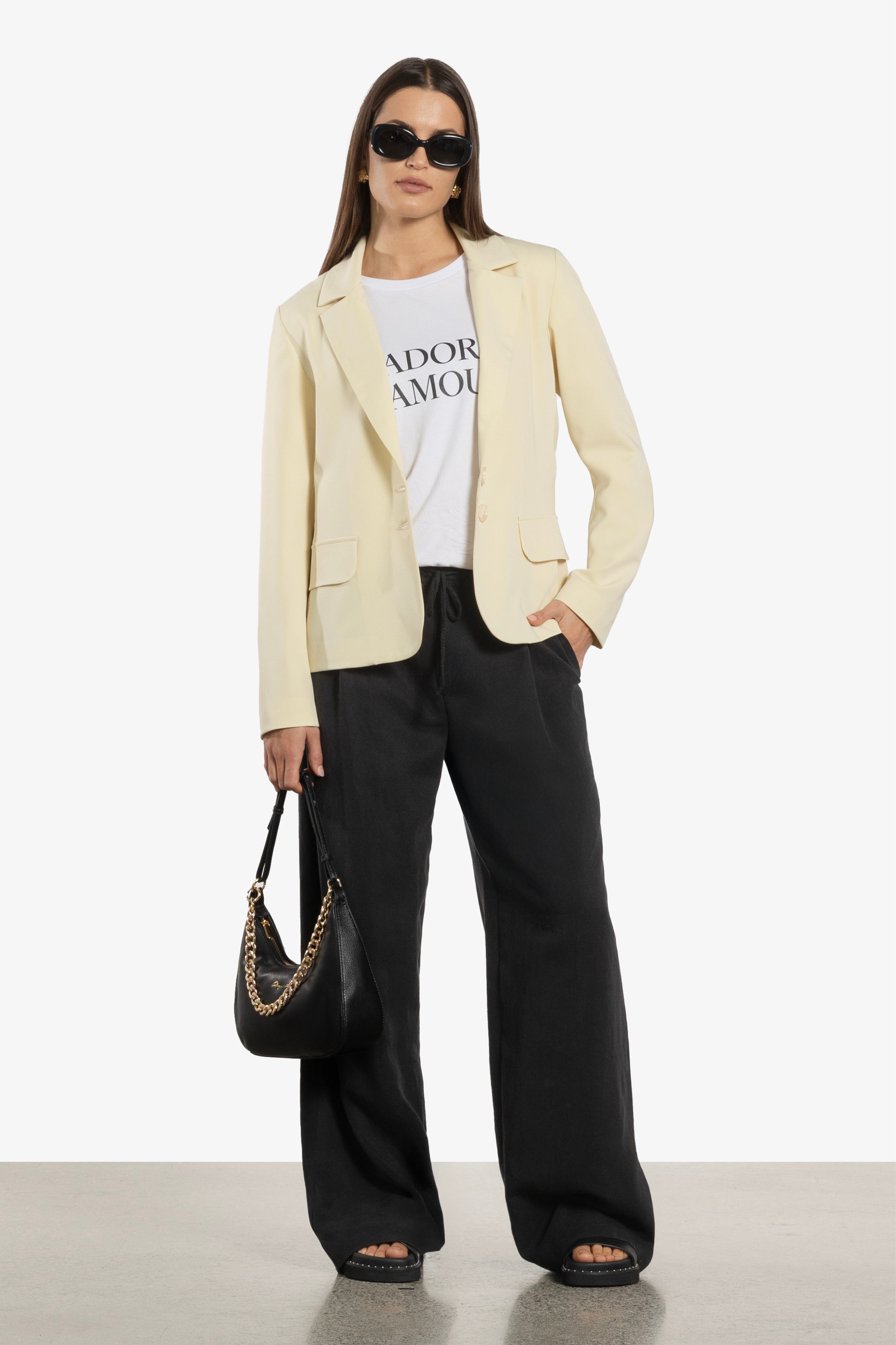 Marsha Single-Breasted Lined Blazer