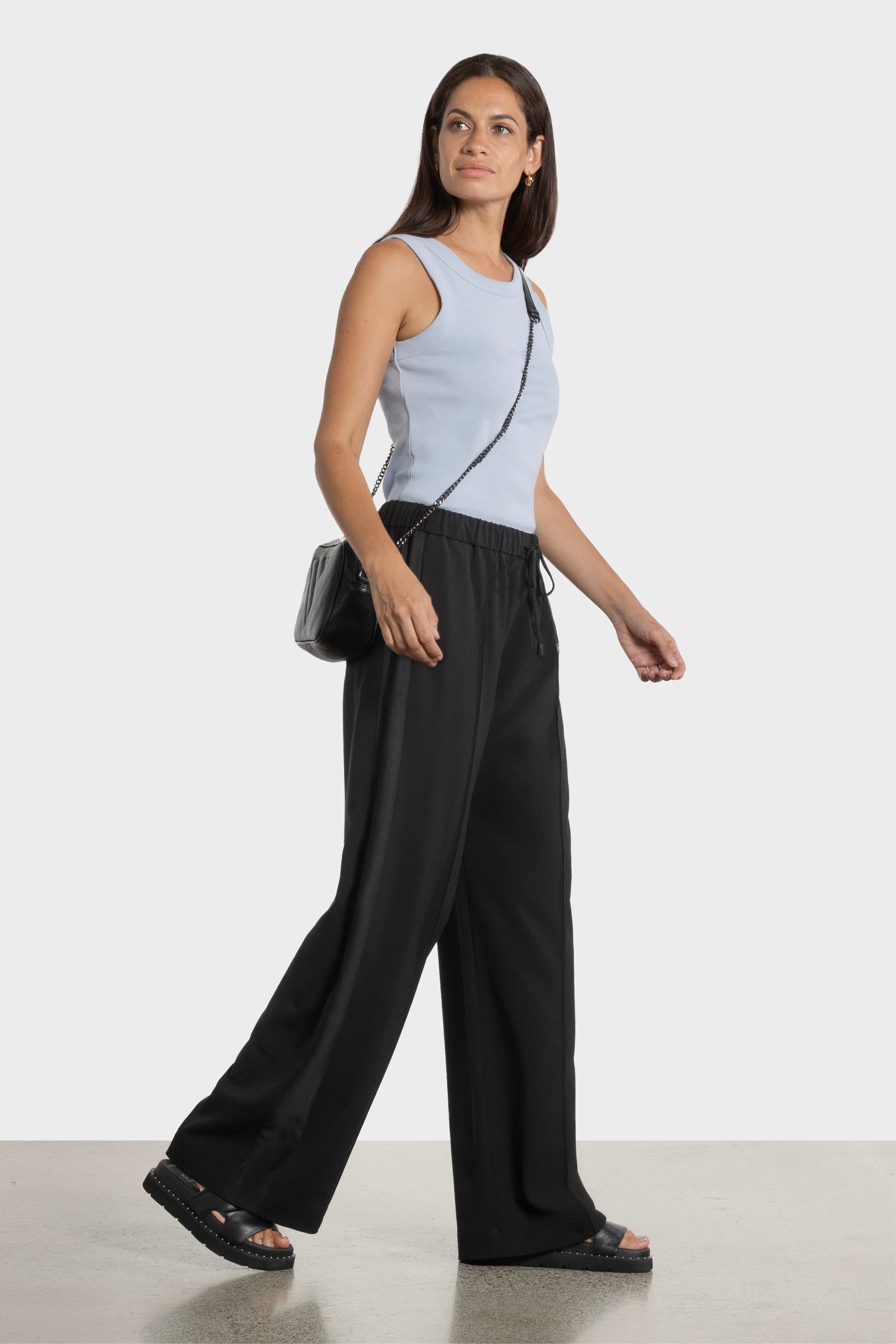 Maverick Wide Leg Side Stripe Pant