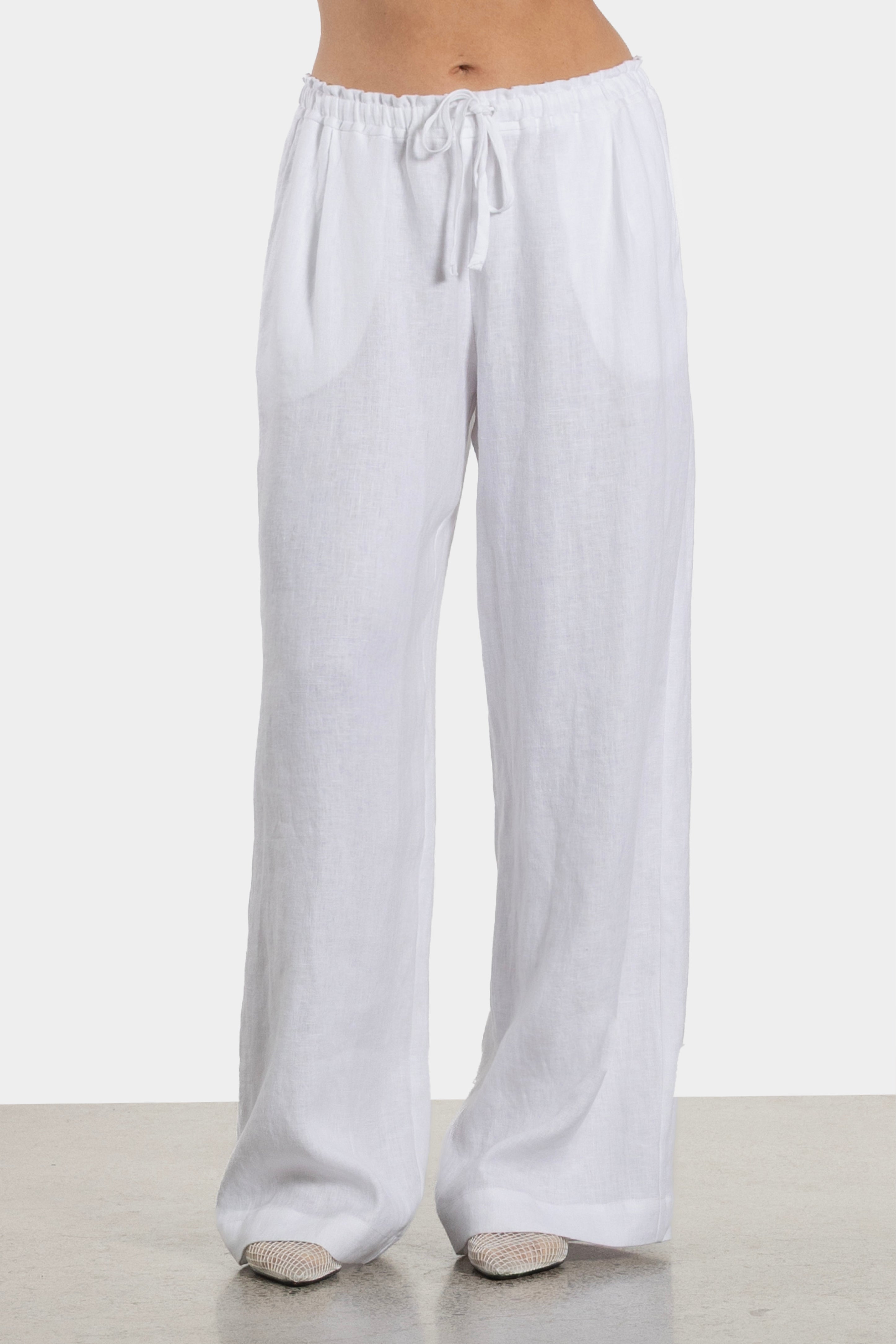Meg Wide Leg Linen Pant