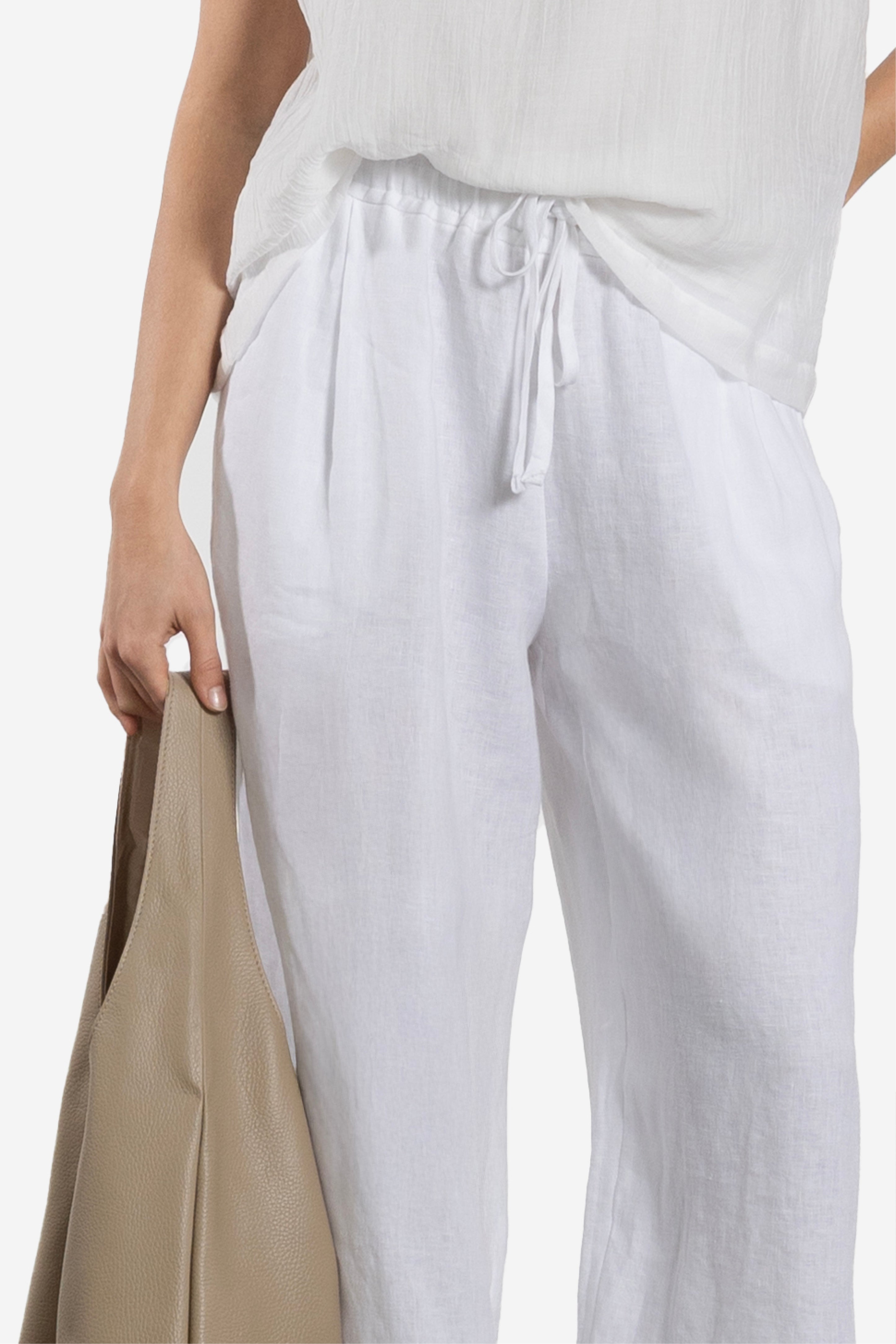 Meg Wide Leg Linen Pant