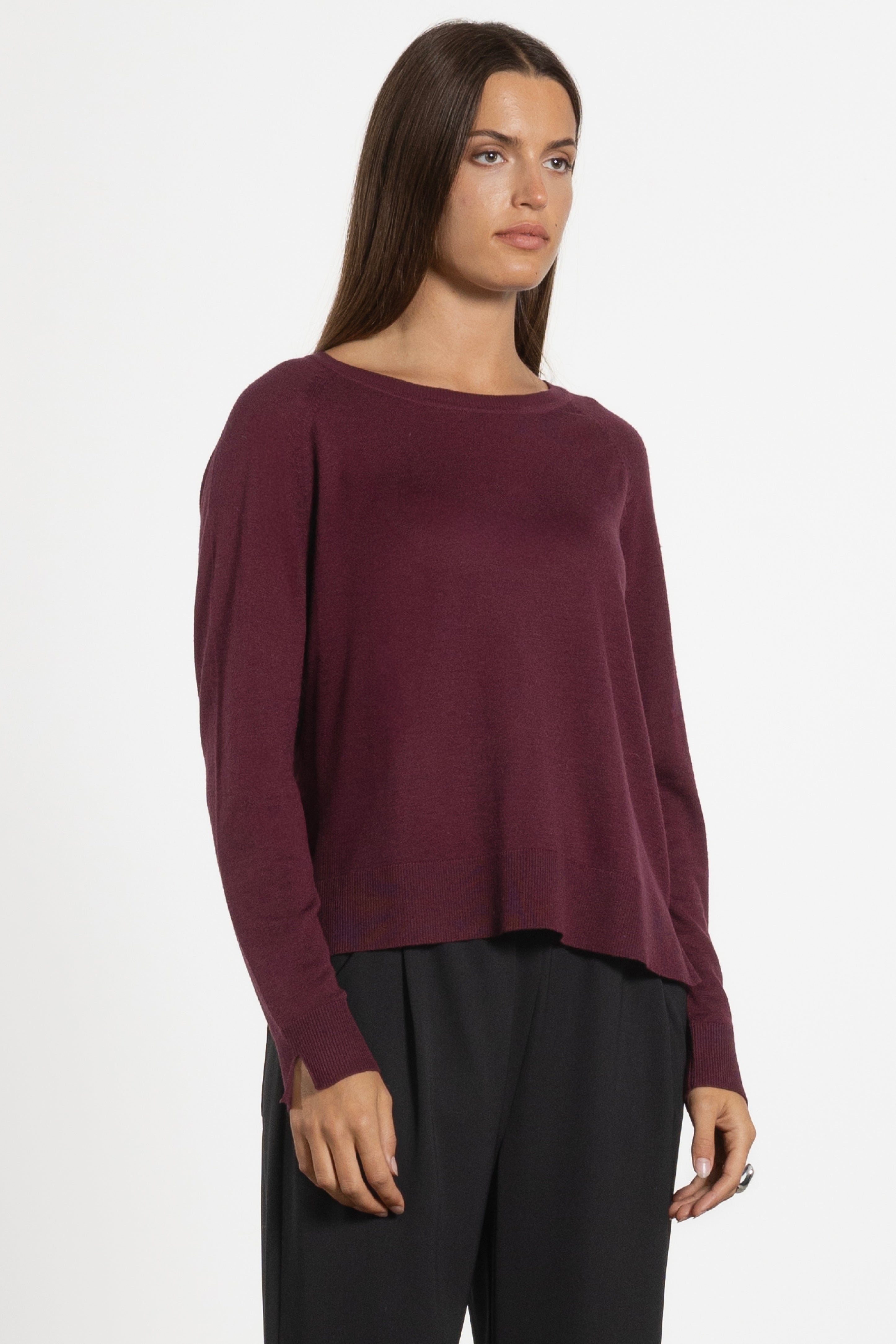 Micah Wool & Silk Knit Top