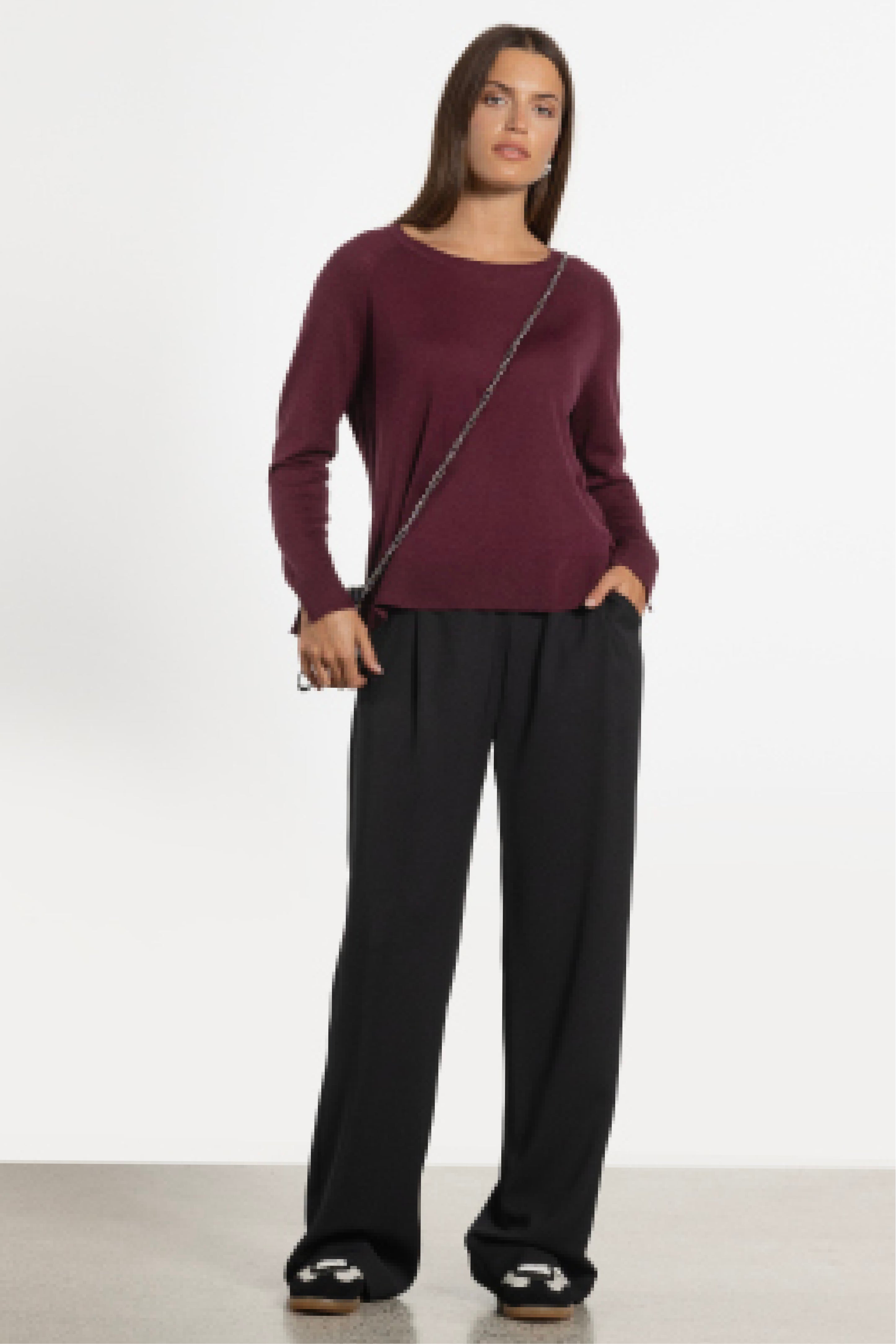 Micah Wool & Silk Knit Top