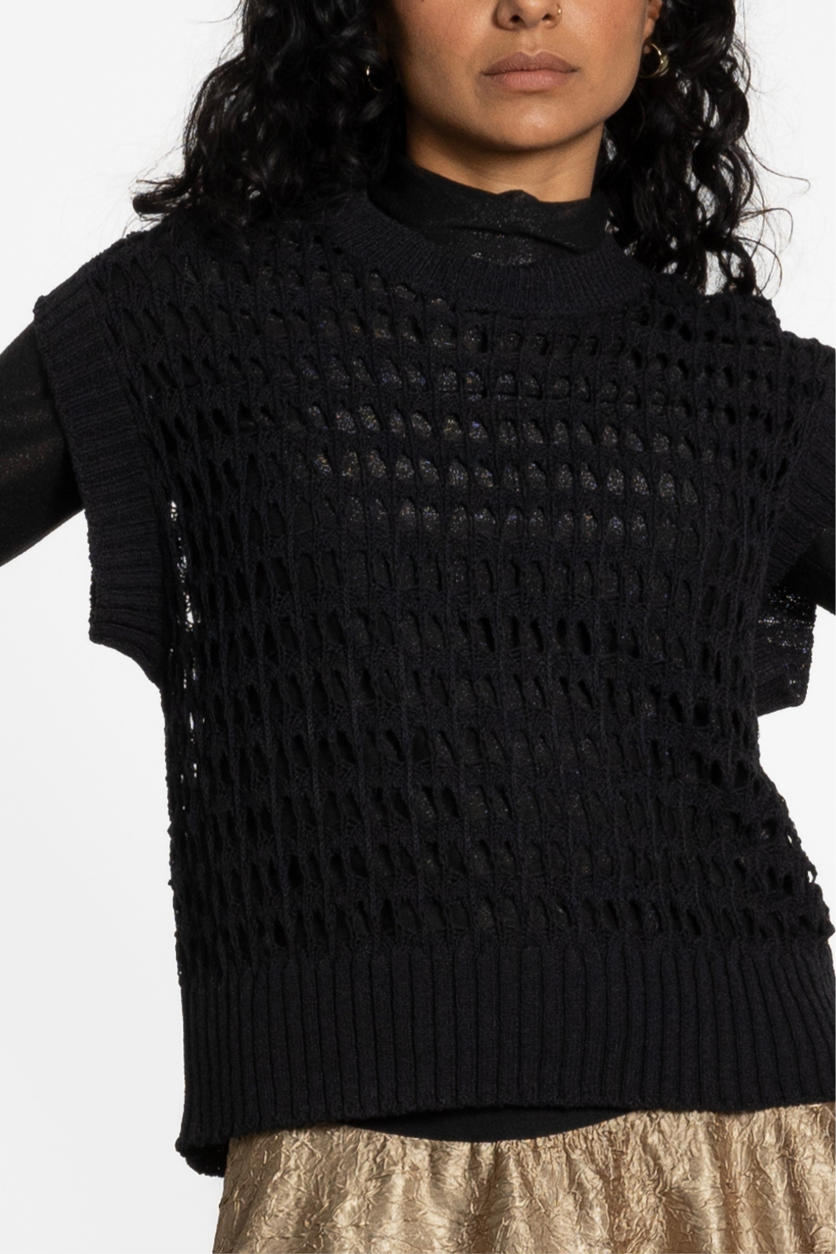 Nellie Knitted Sleeveless Vest