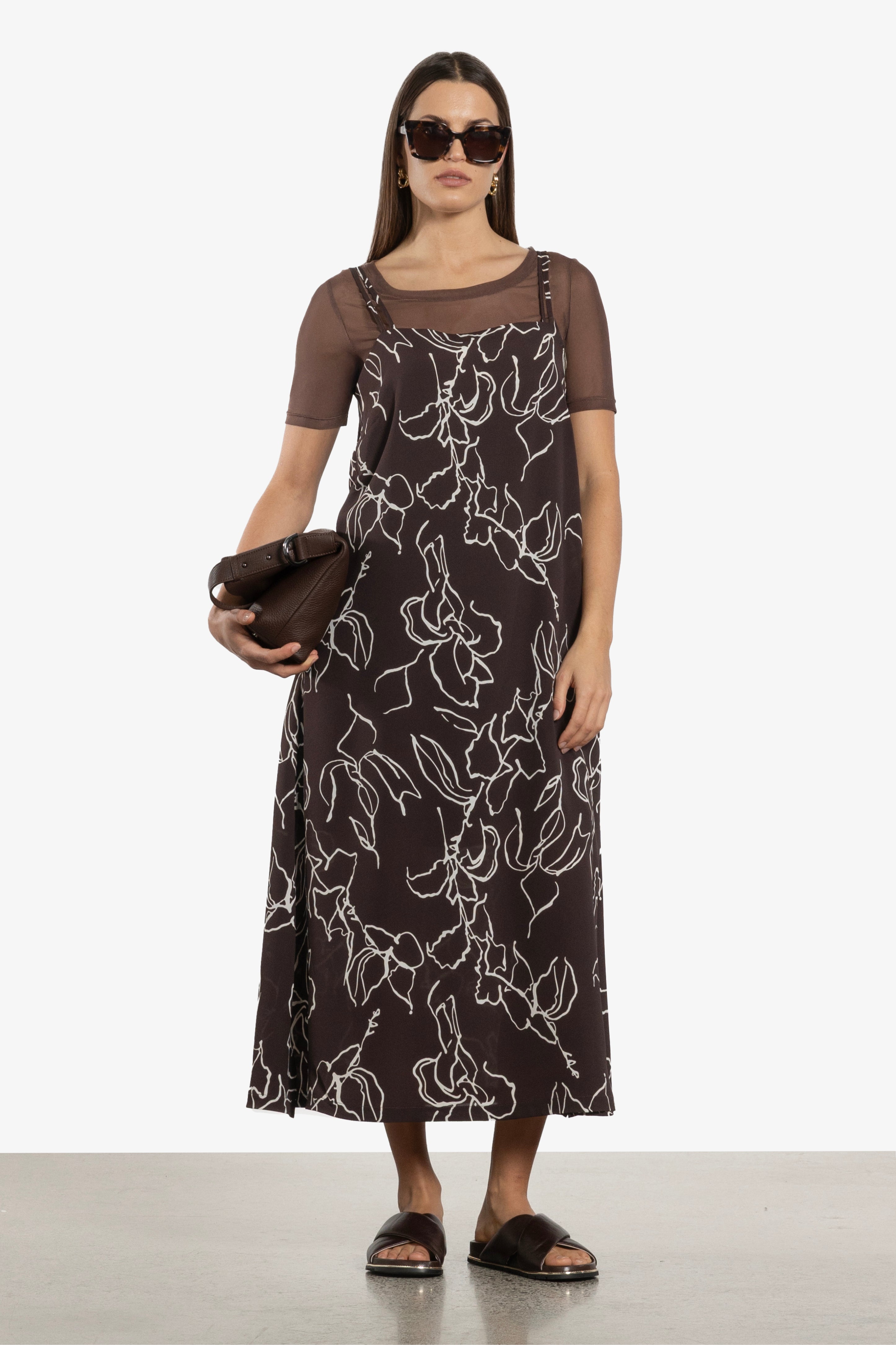 Reine Bias Cut Sleeveless Dress