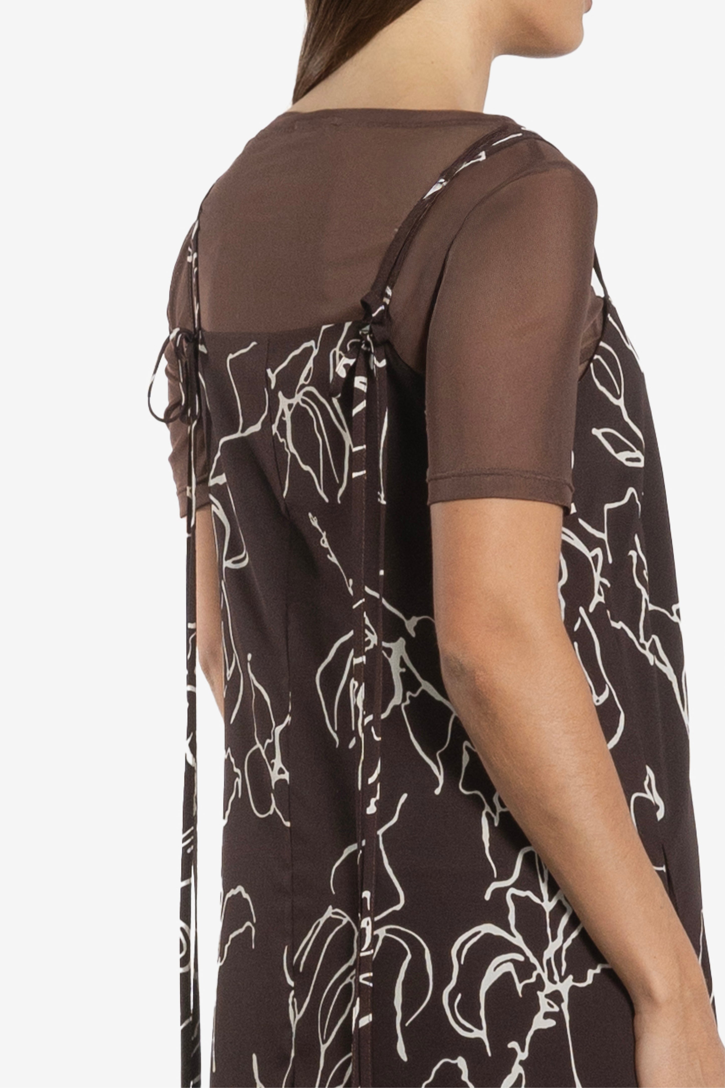 Reine Bias Cut Sleeveless Dress