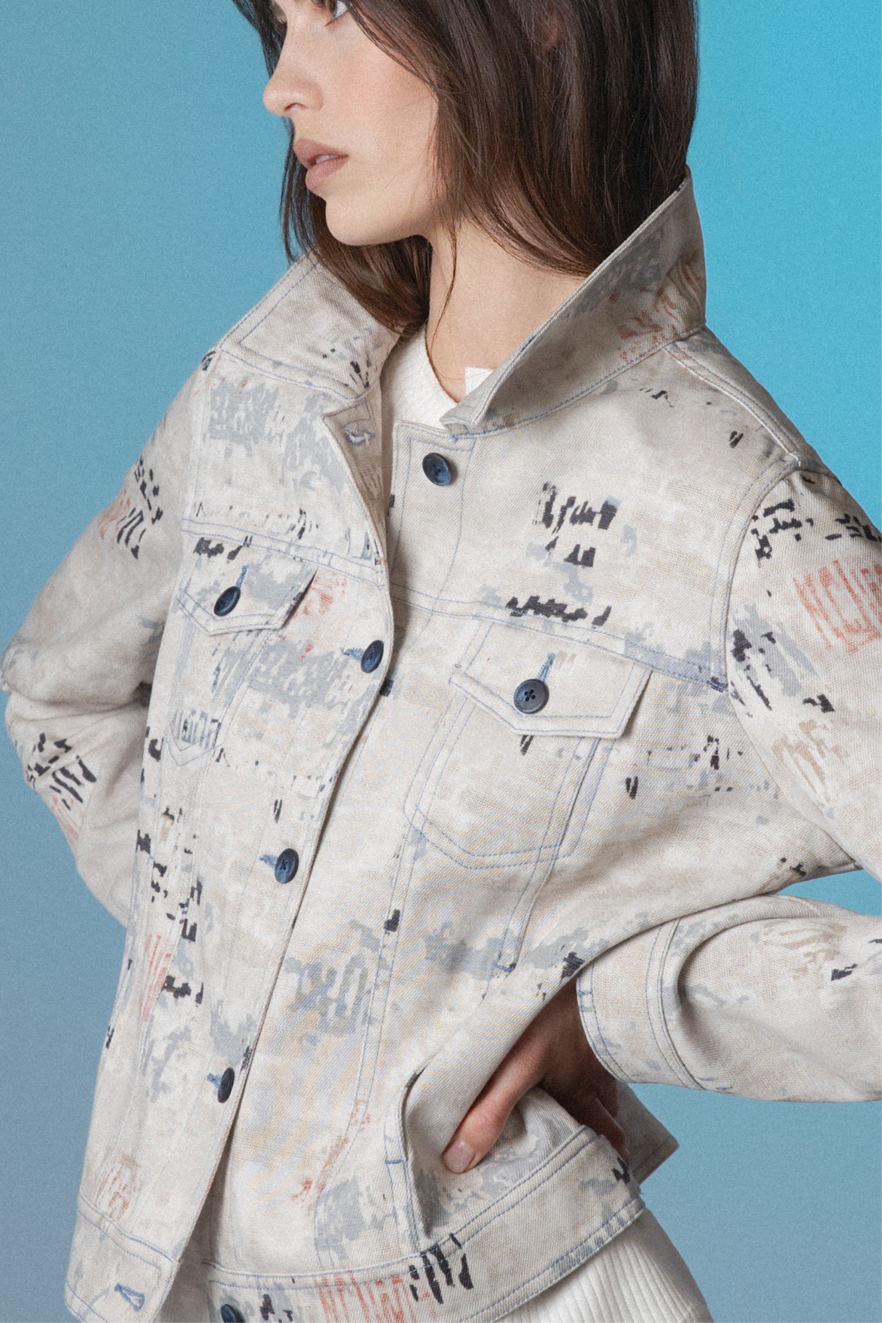 Rixo Boxy Cropped Jacket