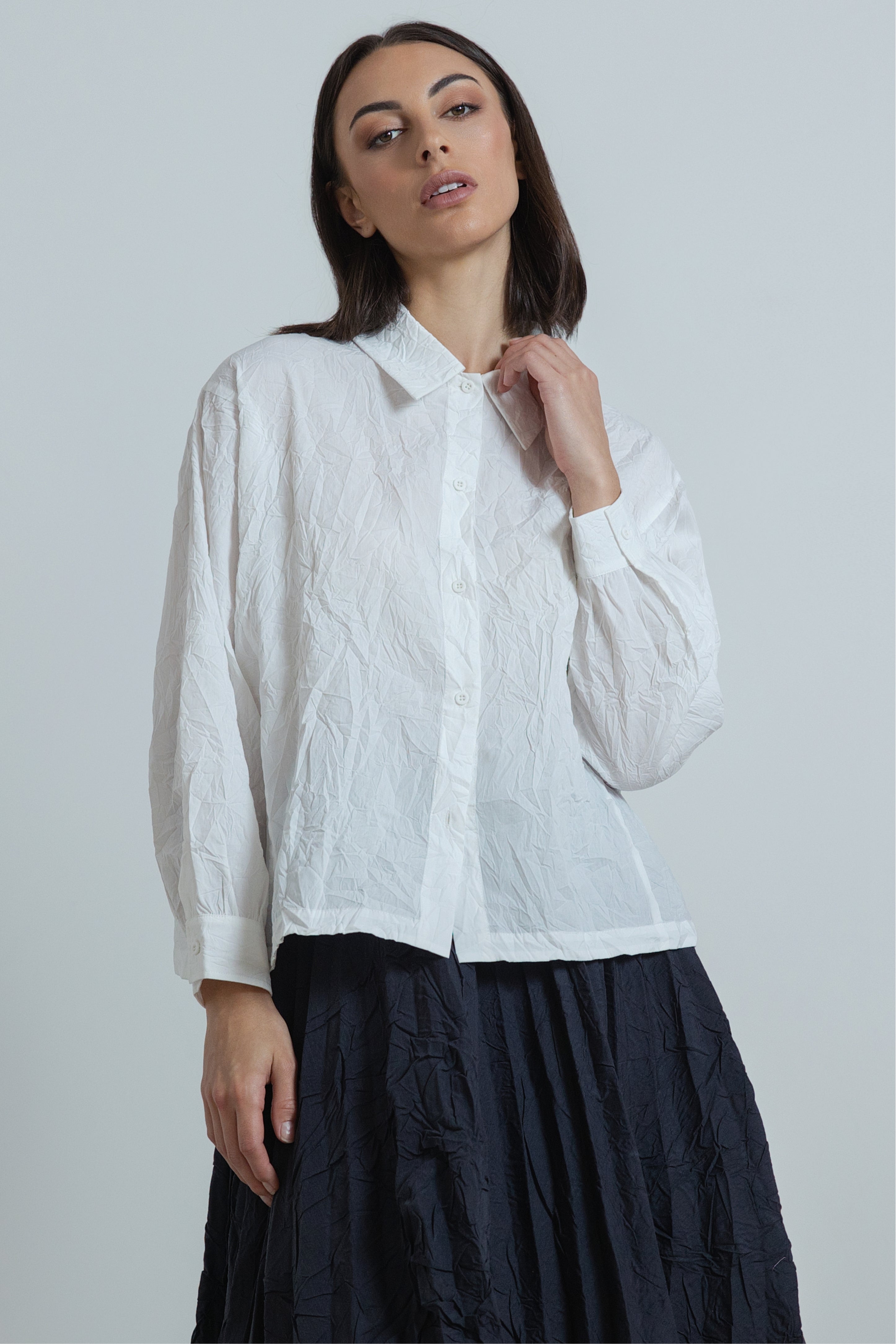 Rocco Crush Pleated Shirt