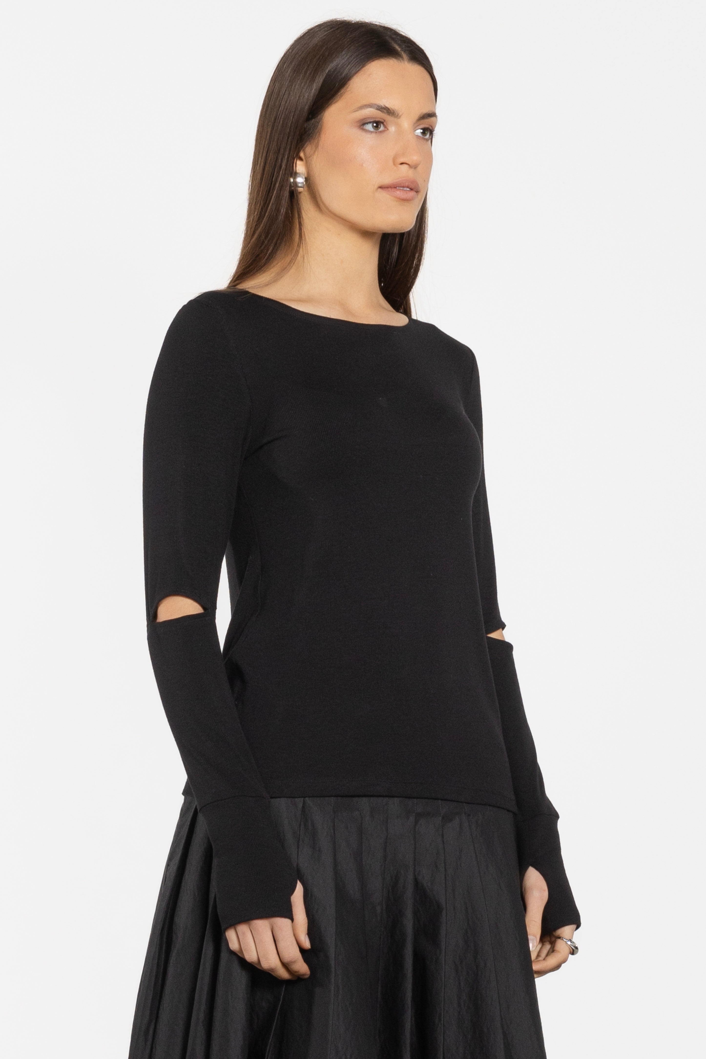Roland Long Sleeve Rib Top