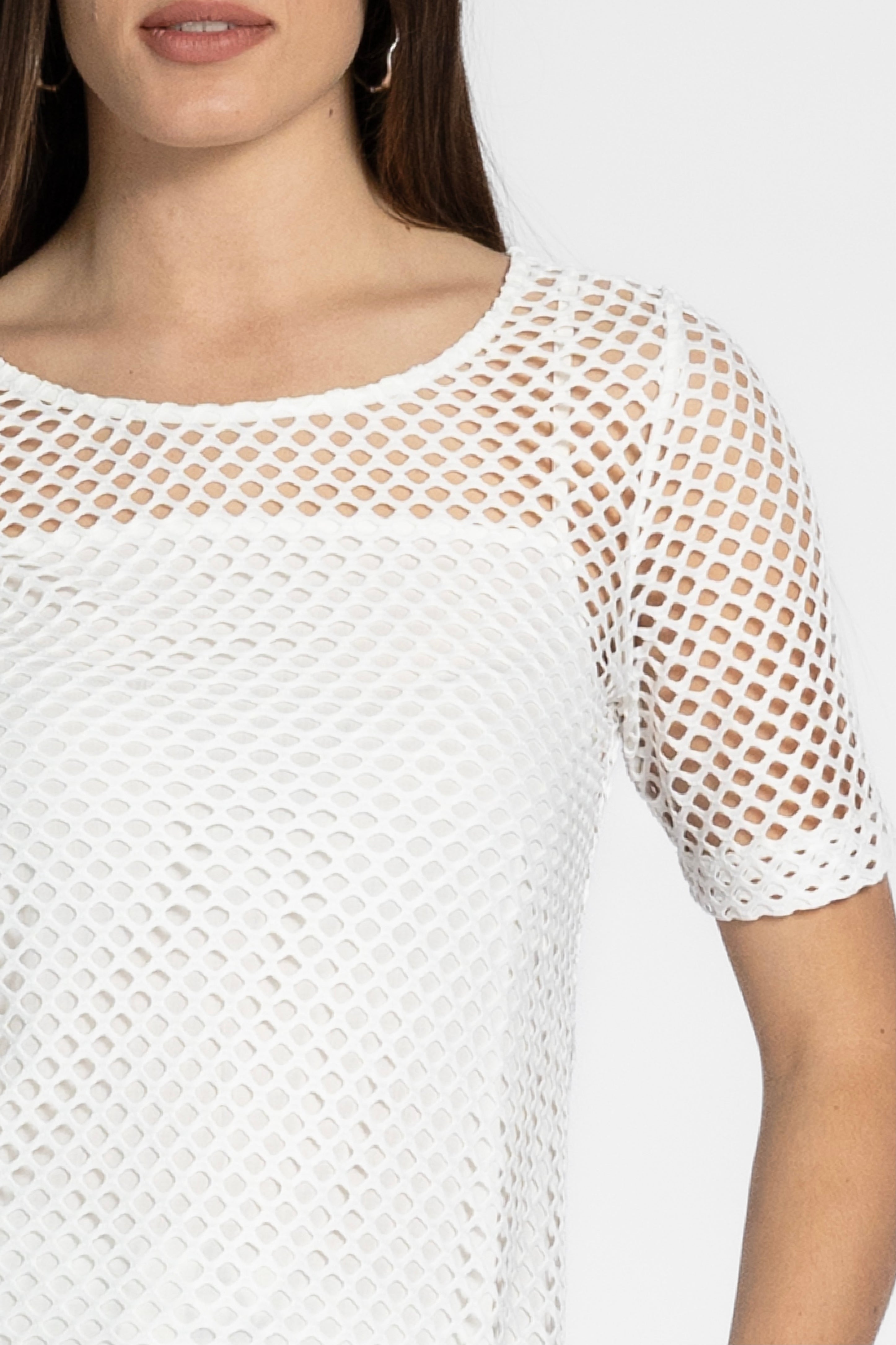 Roy Short Sleeve Mesh Top