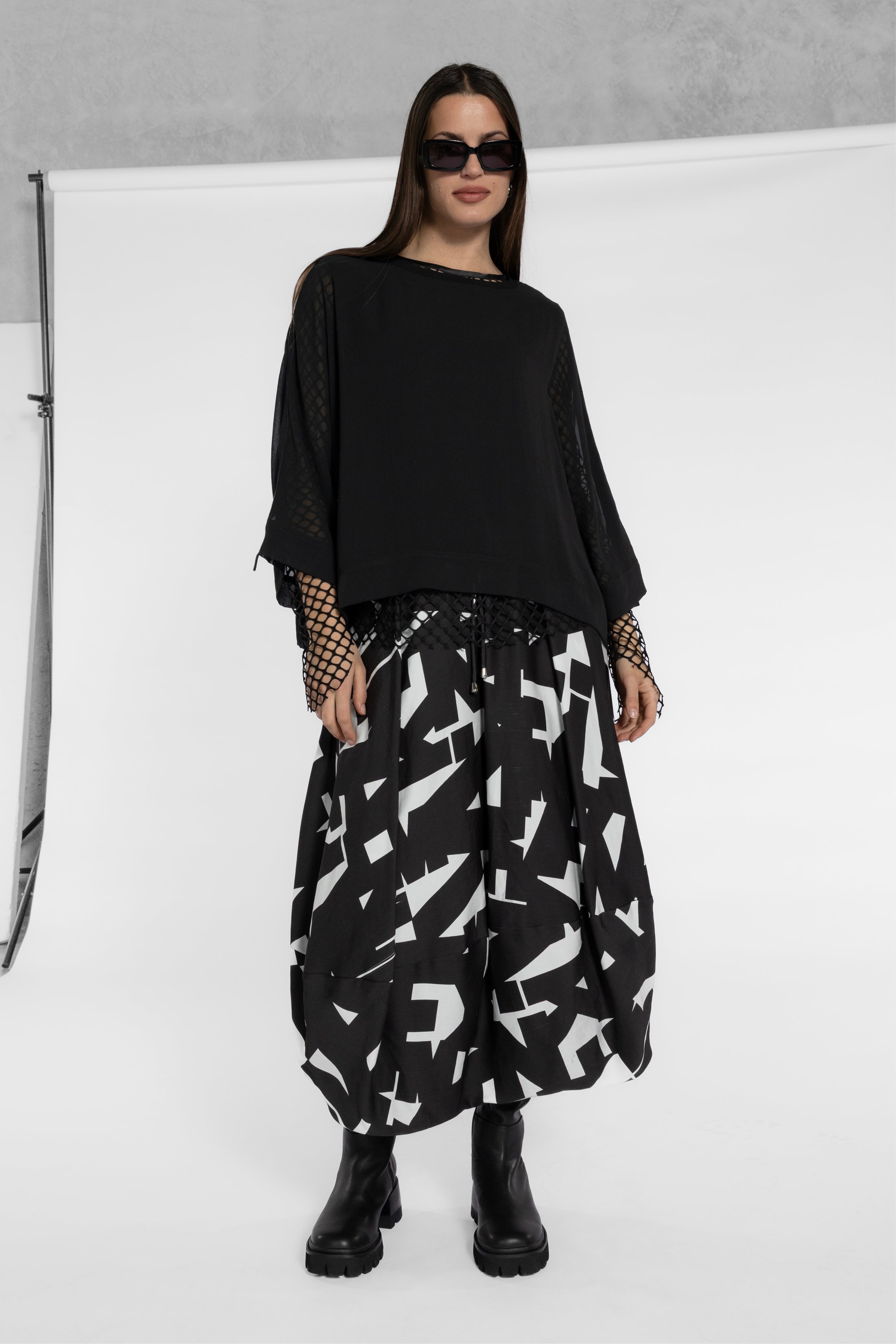 Sandi Batwing Sleeve Chiffon Top