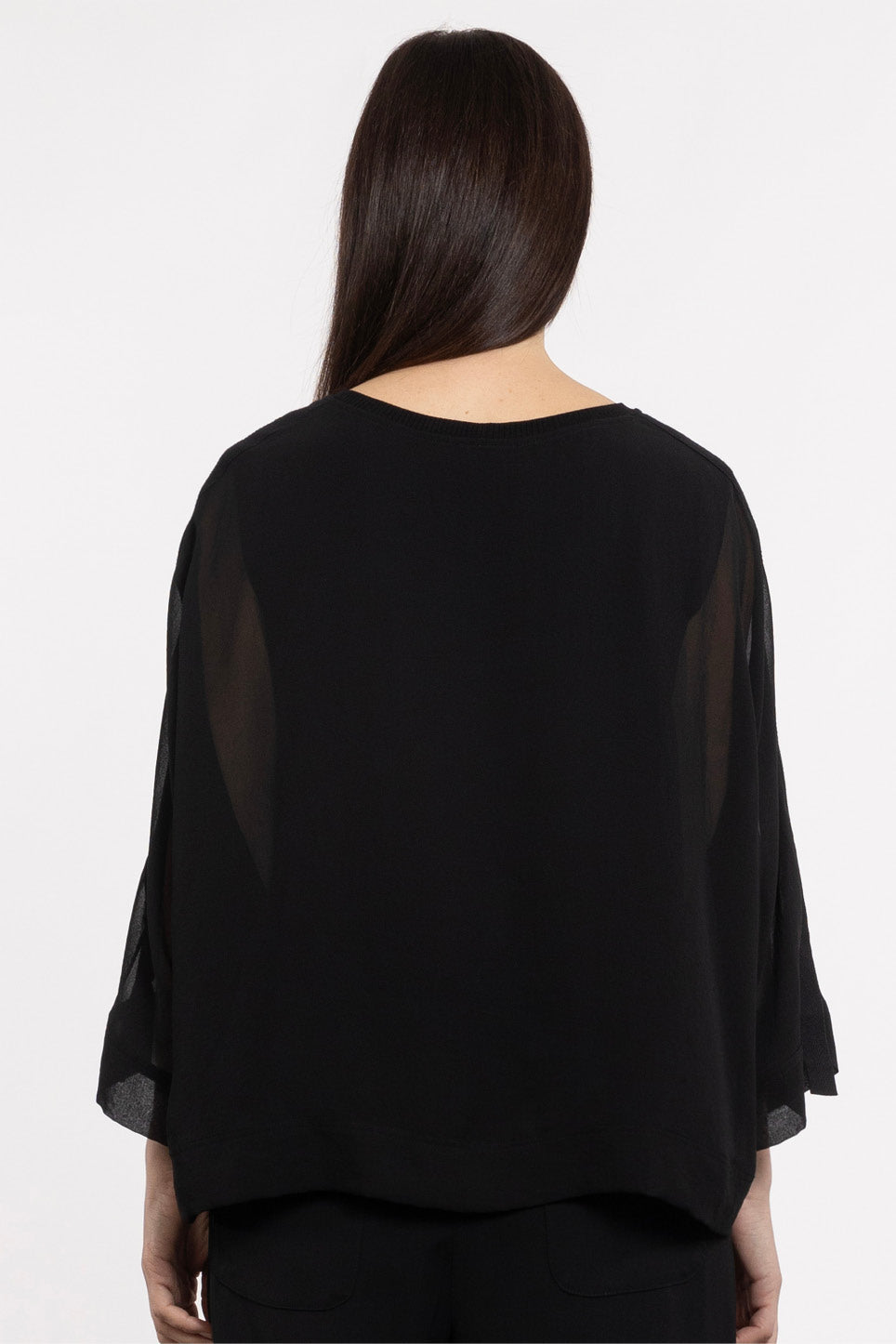 Sandi Batwing Sleeve Chiffon Top