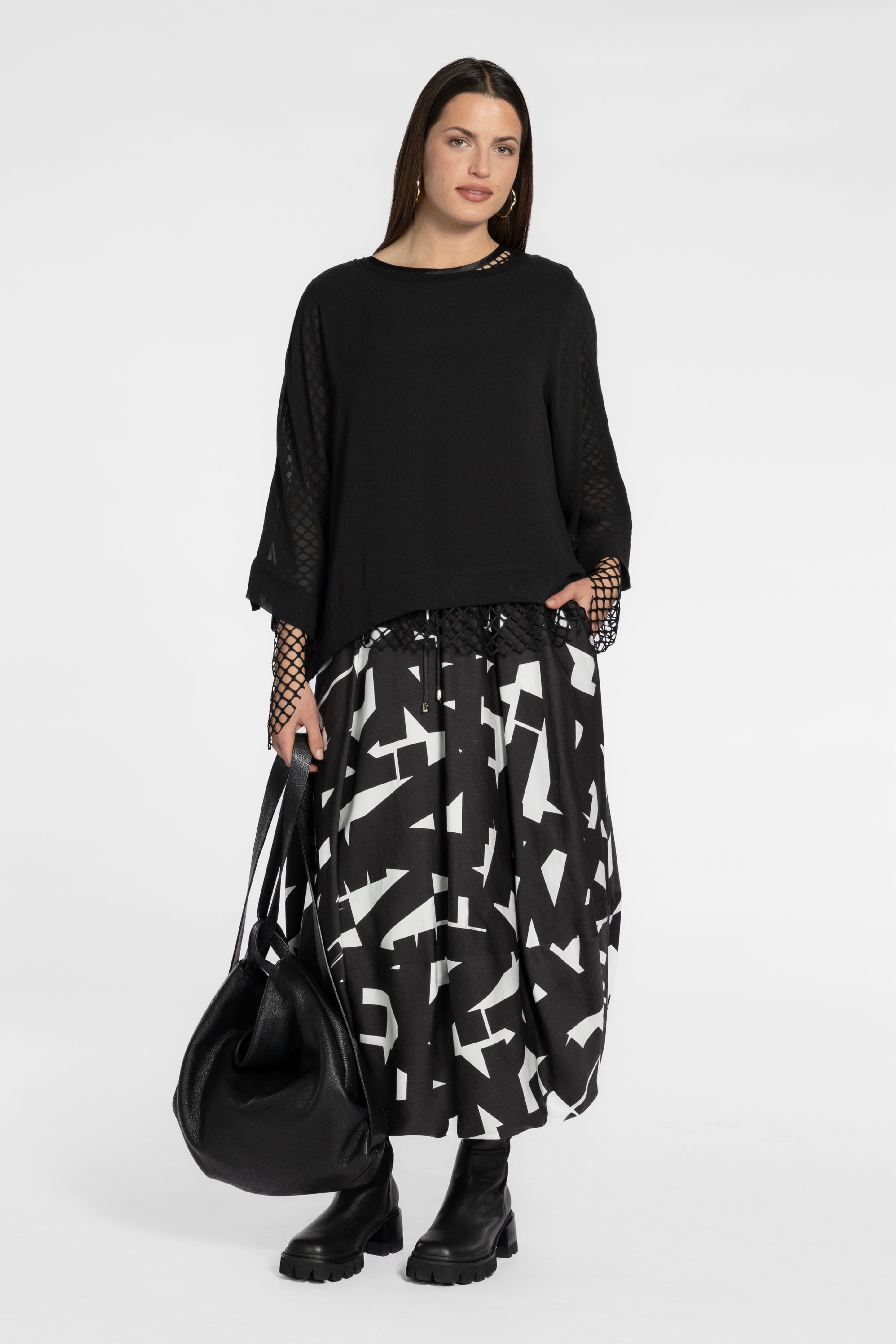 Sandi Batwing Sleeve Chiffon Top