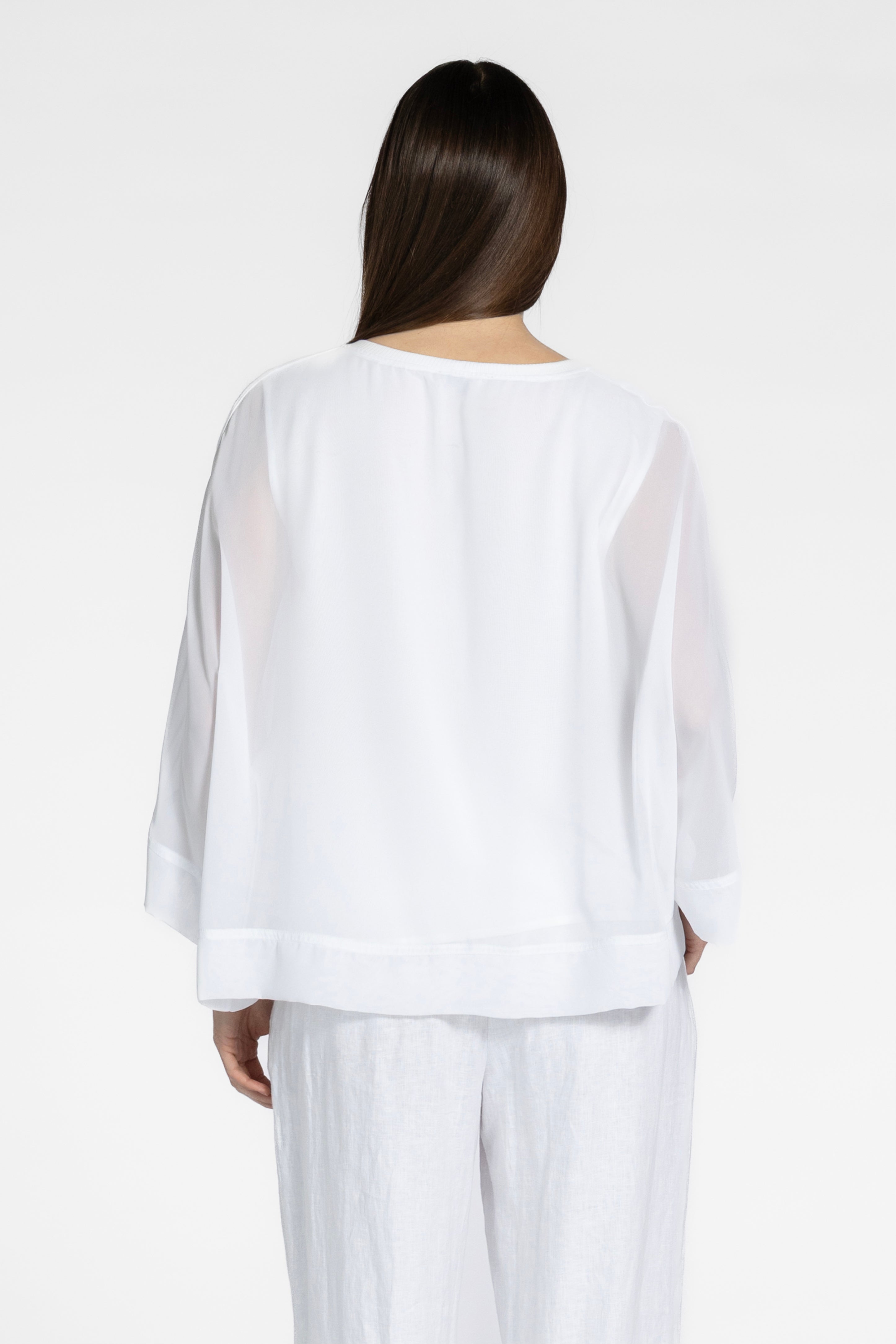 Sandi Batwing Sleeve Chiffon Top