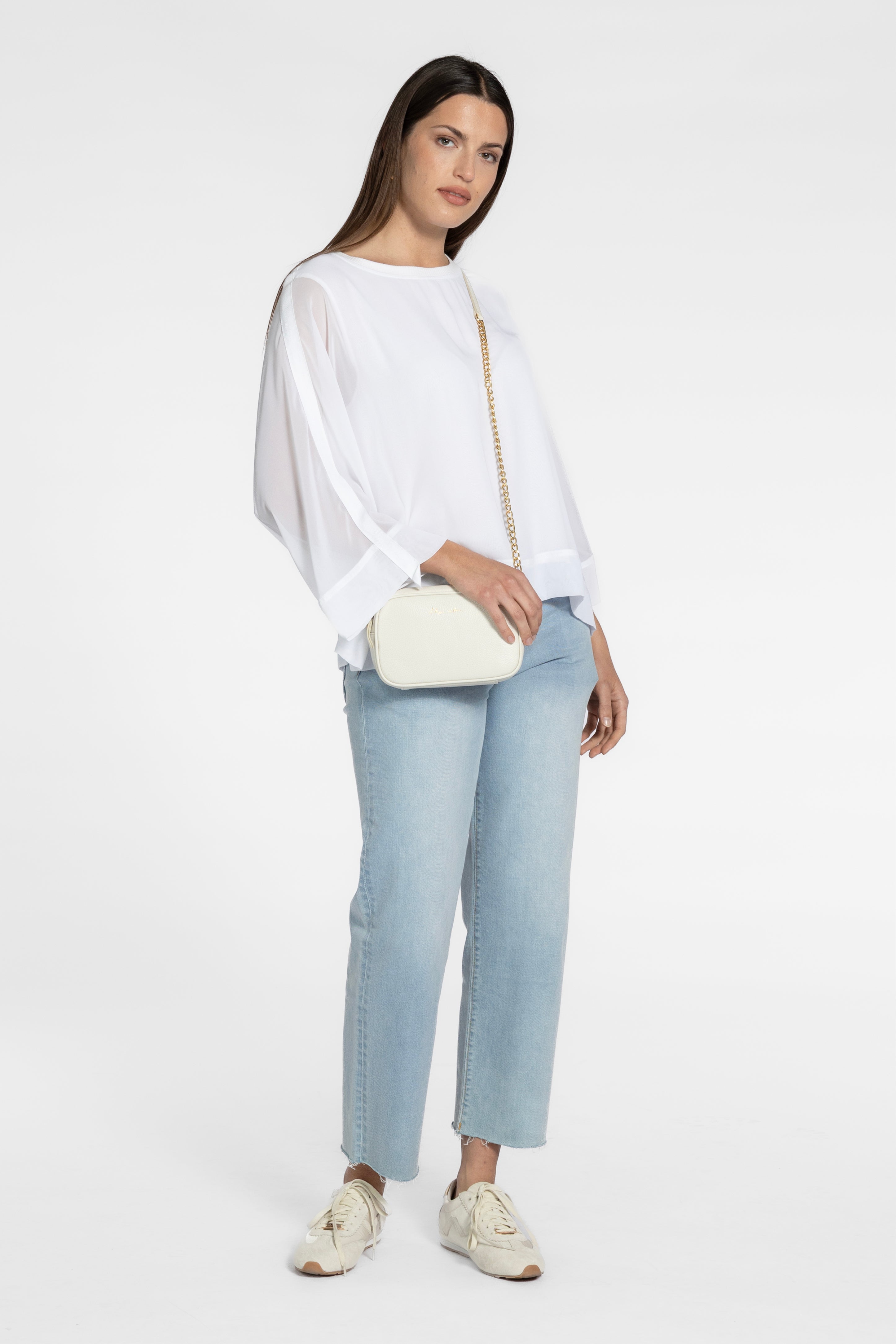 Sandi Batwing Sleeve Chiffon Top