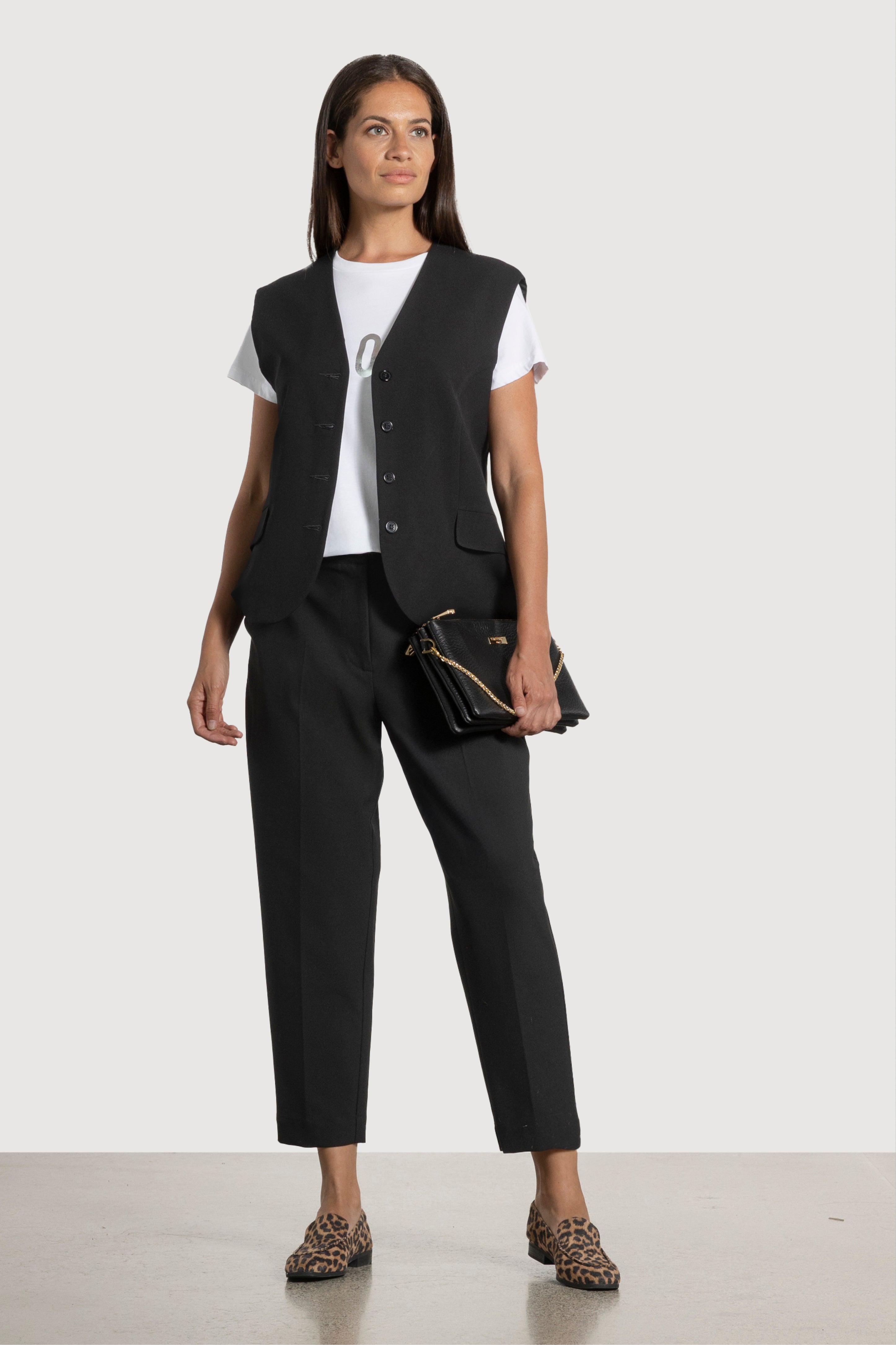 Santina V-Neck Lined Waistcoat