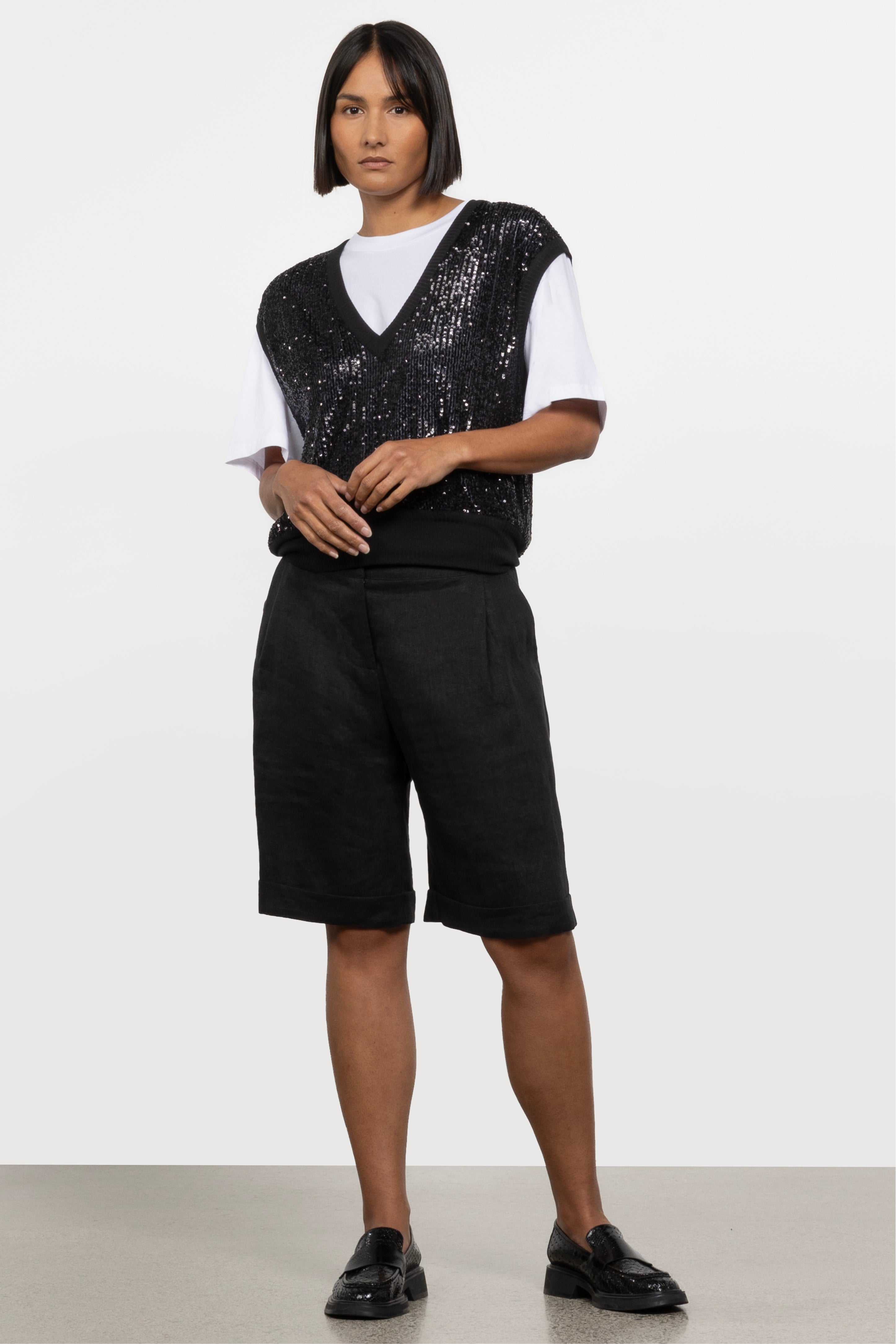 Sass Sequin Vest