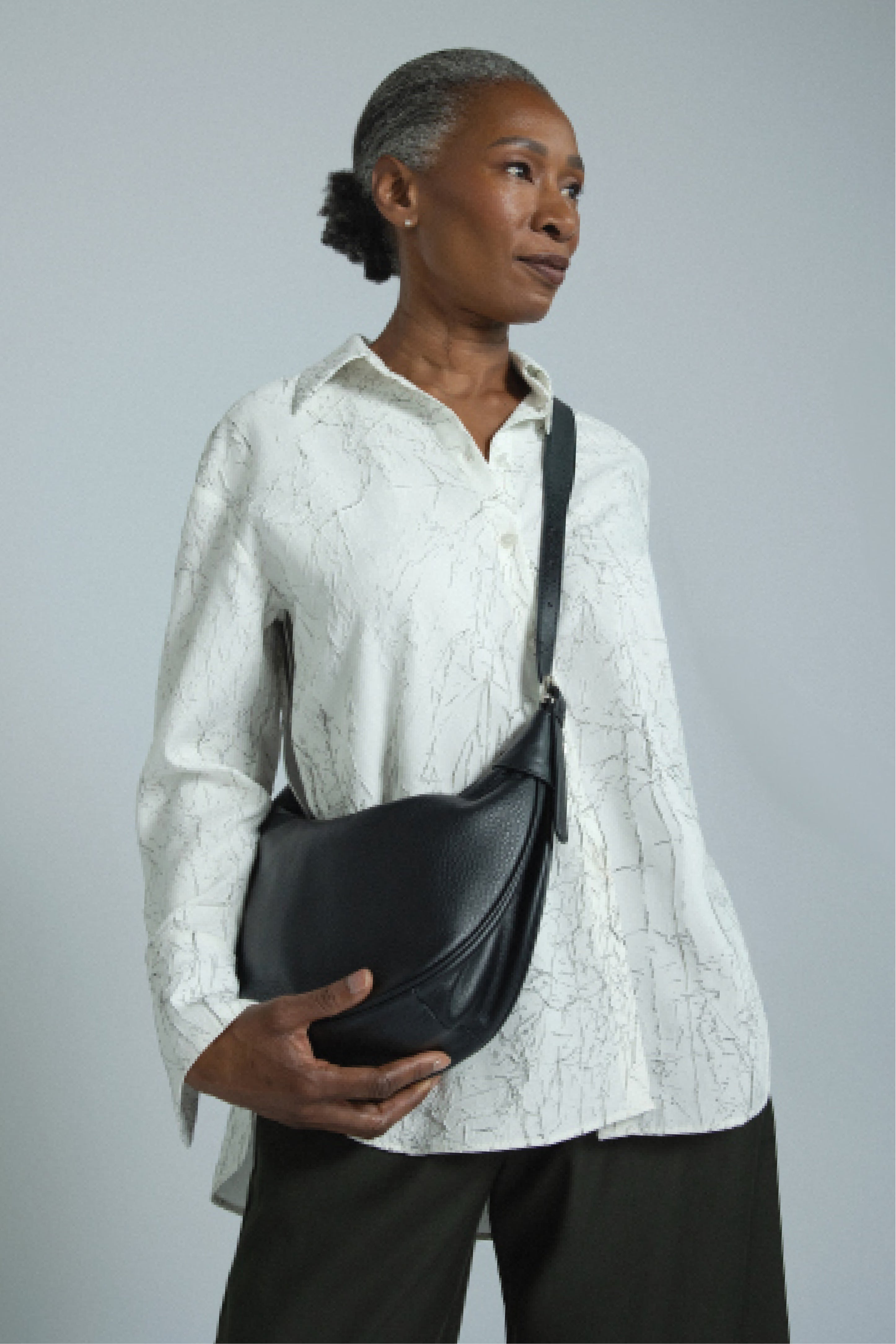Serena Side Stripe Crushed Shirt