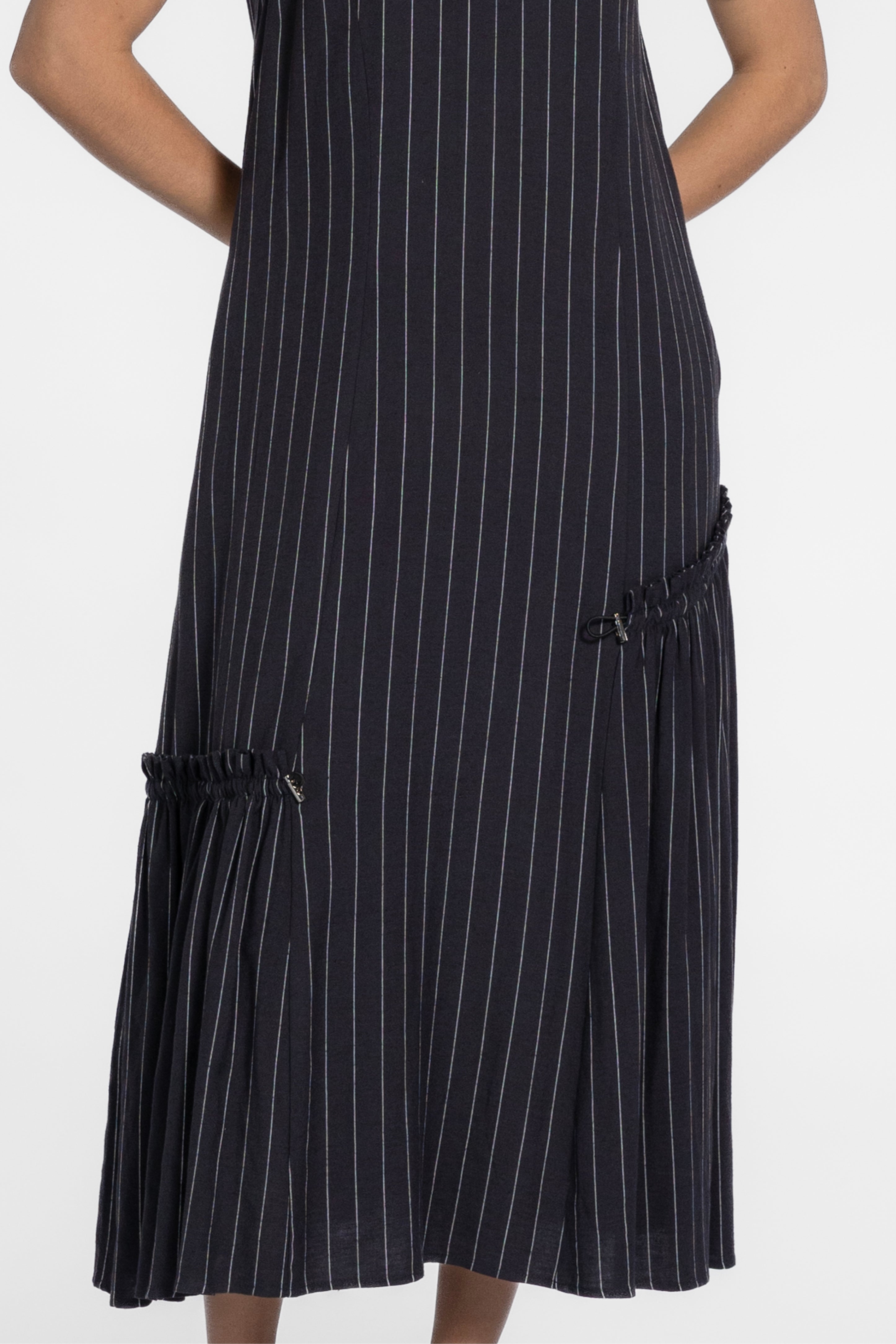 Simona Asymmetrical Gathered Dress