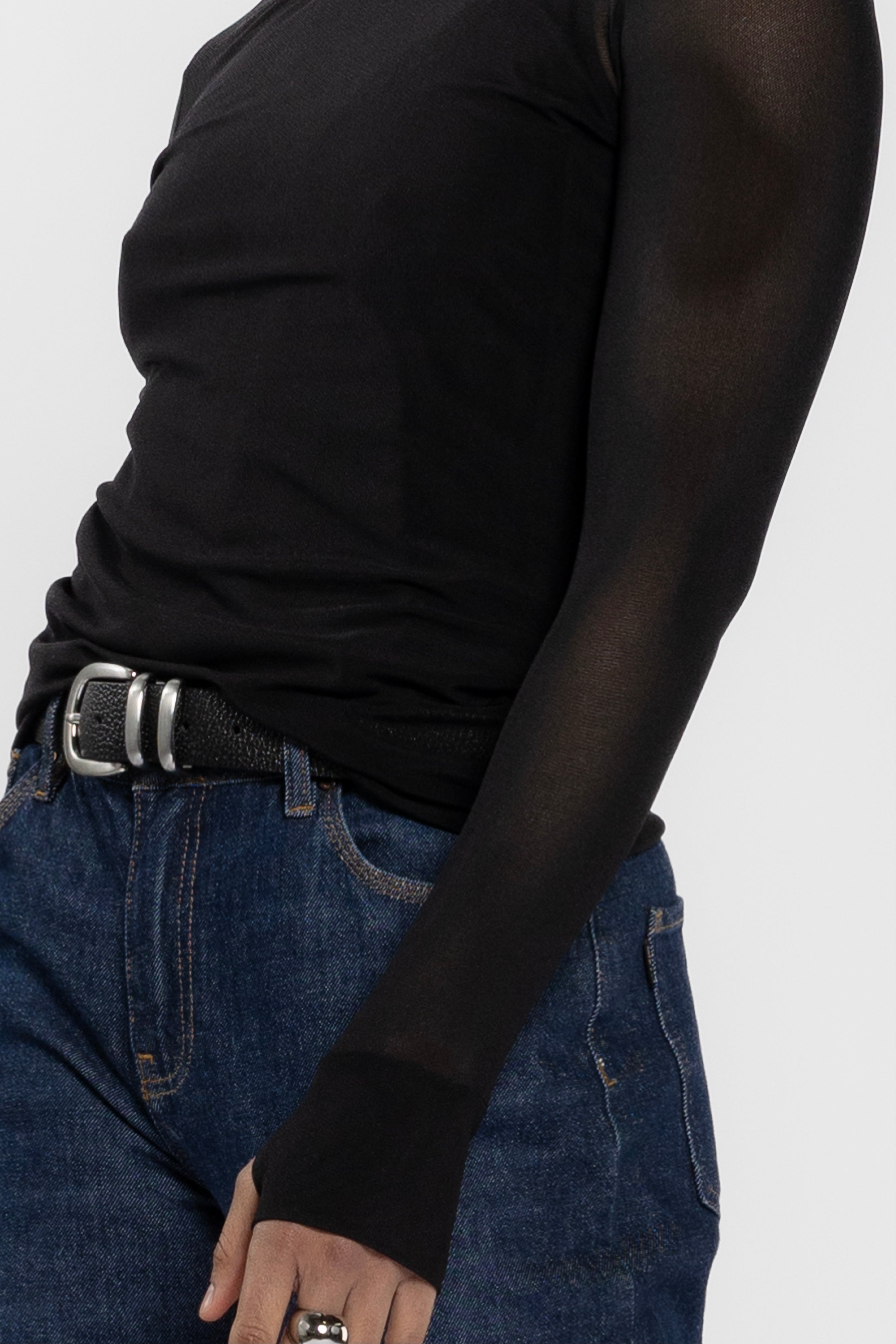 Siri Long Sleeve Mesh Top