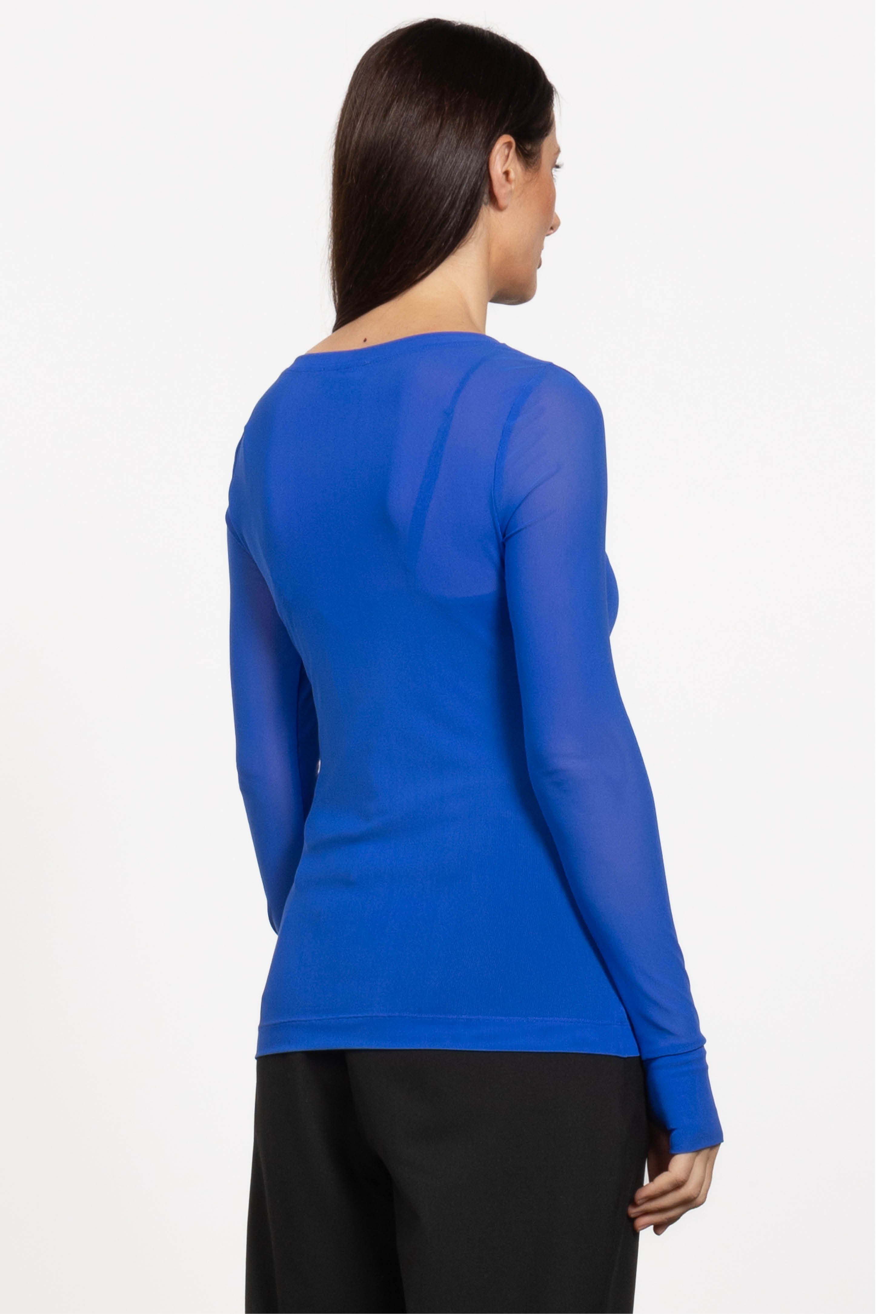Siri Long Sleeve Mesh Top