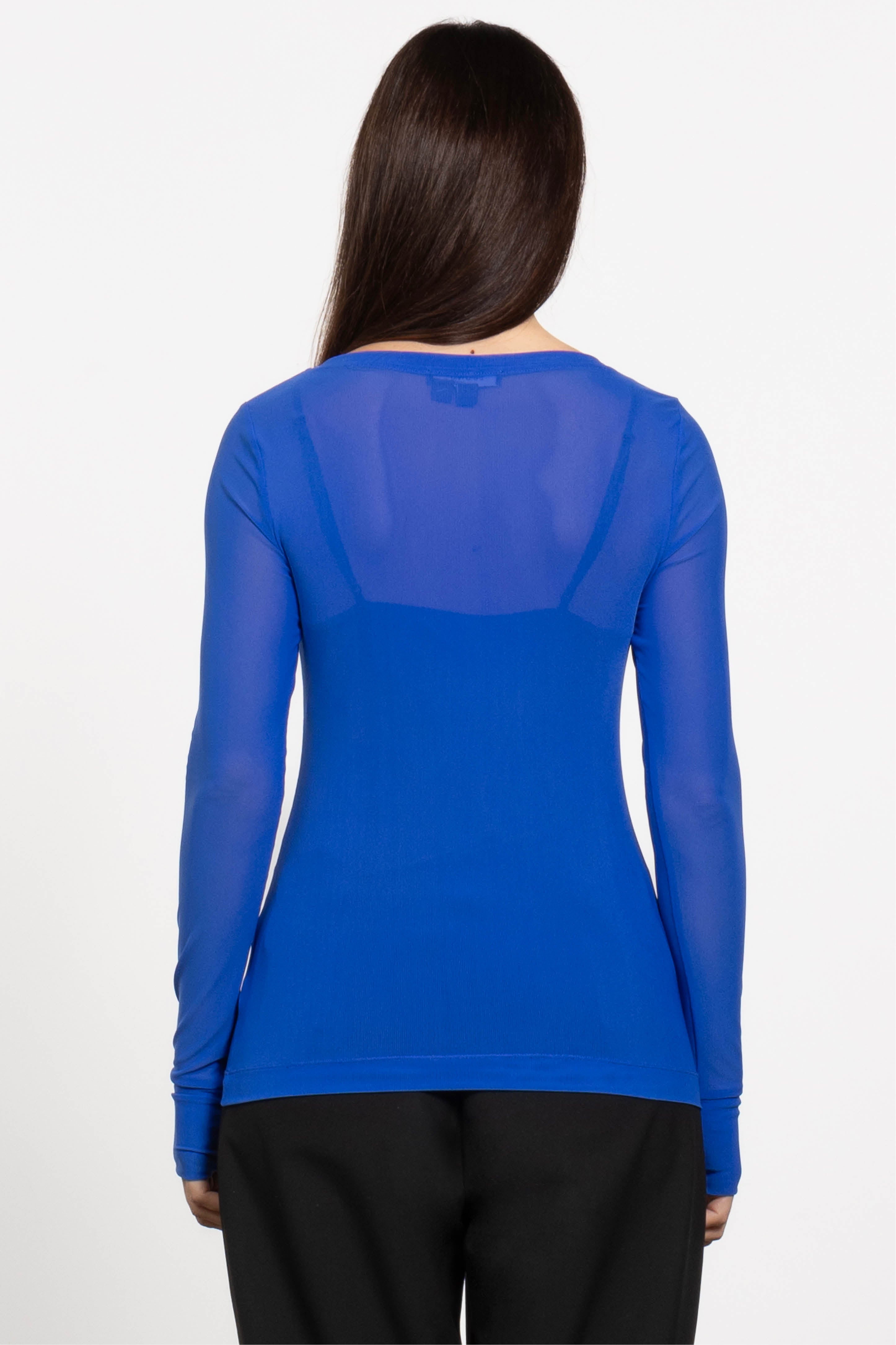 Siri Long Sleeve Mesh Top