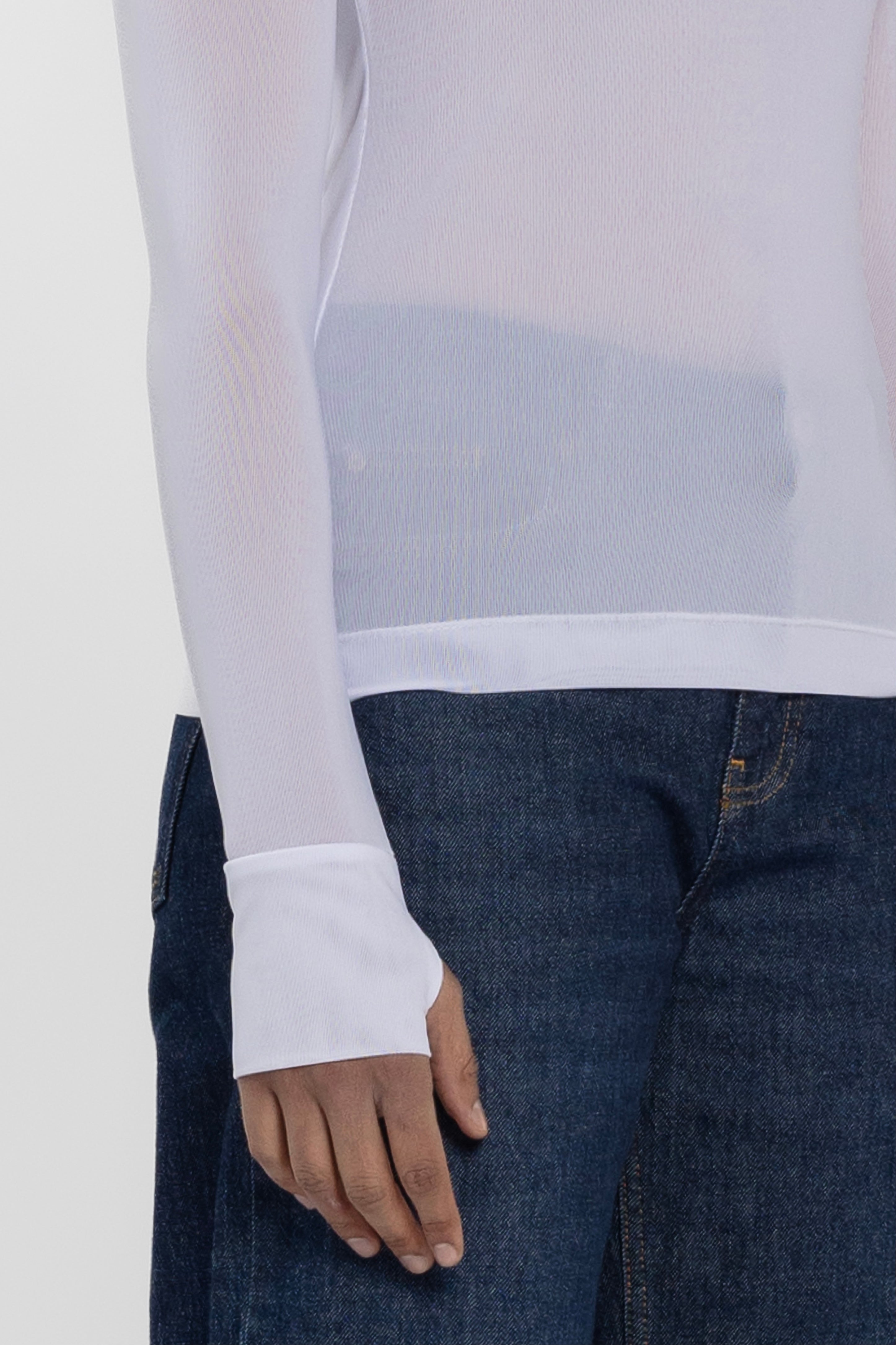 Siri Long Sleeve Mesh Top