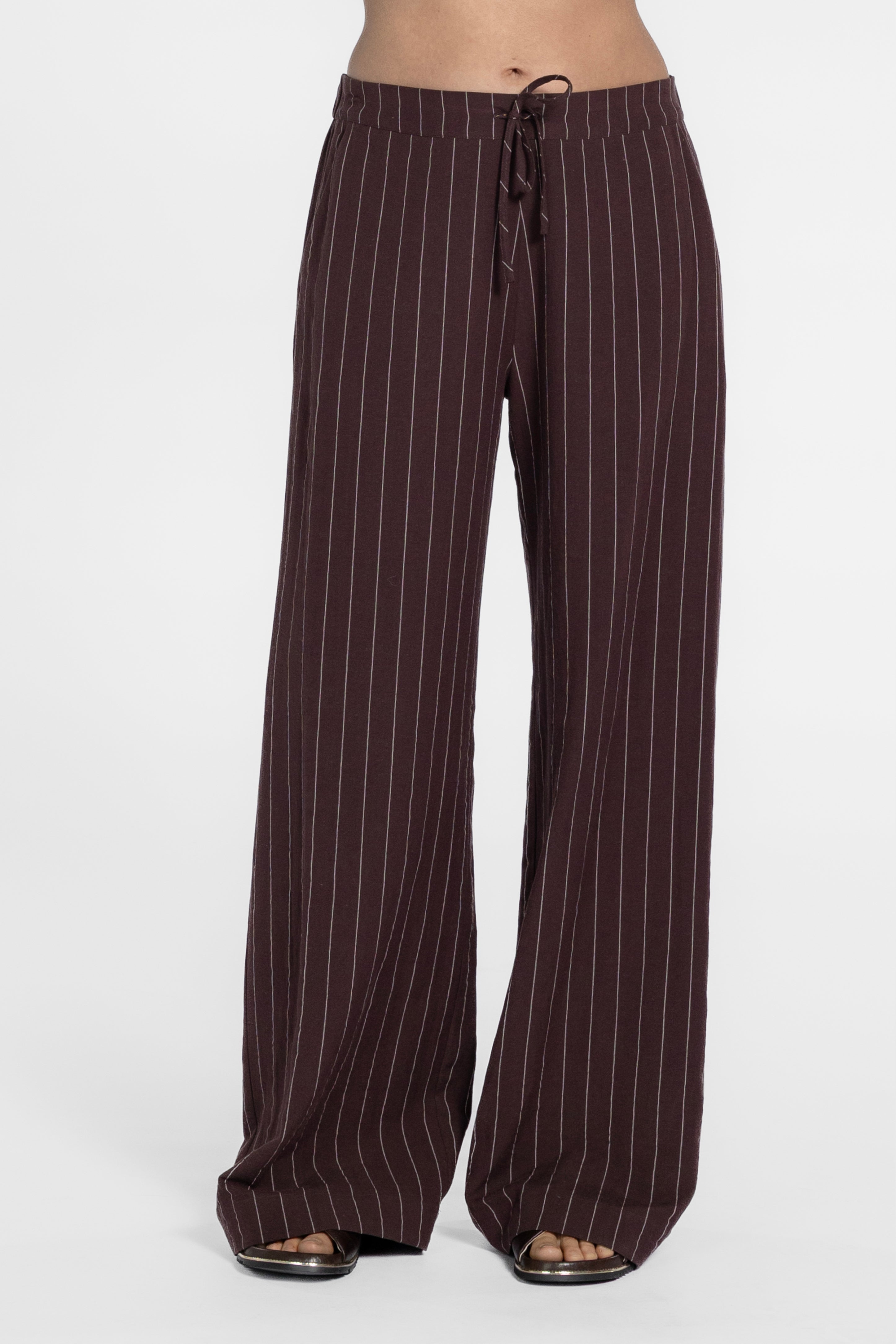 Solene Wide Leg Stripe Pant