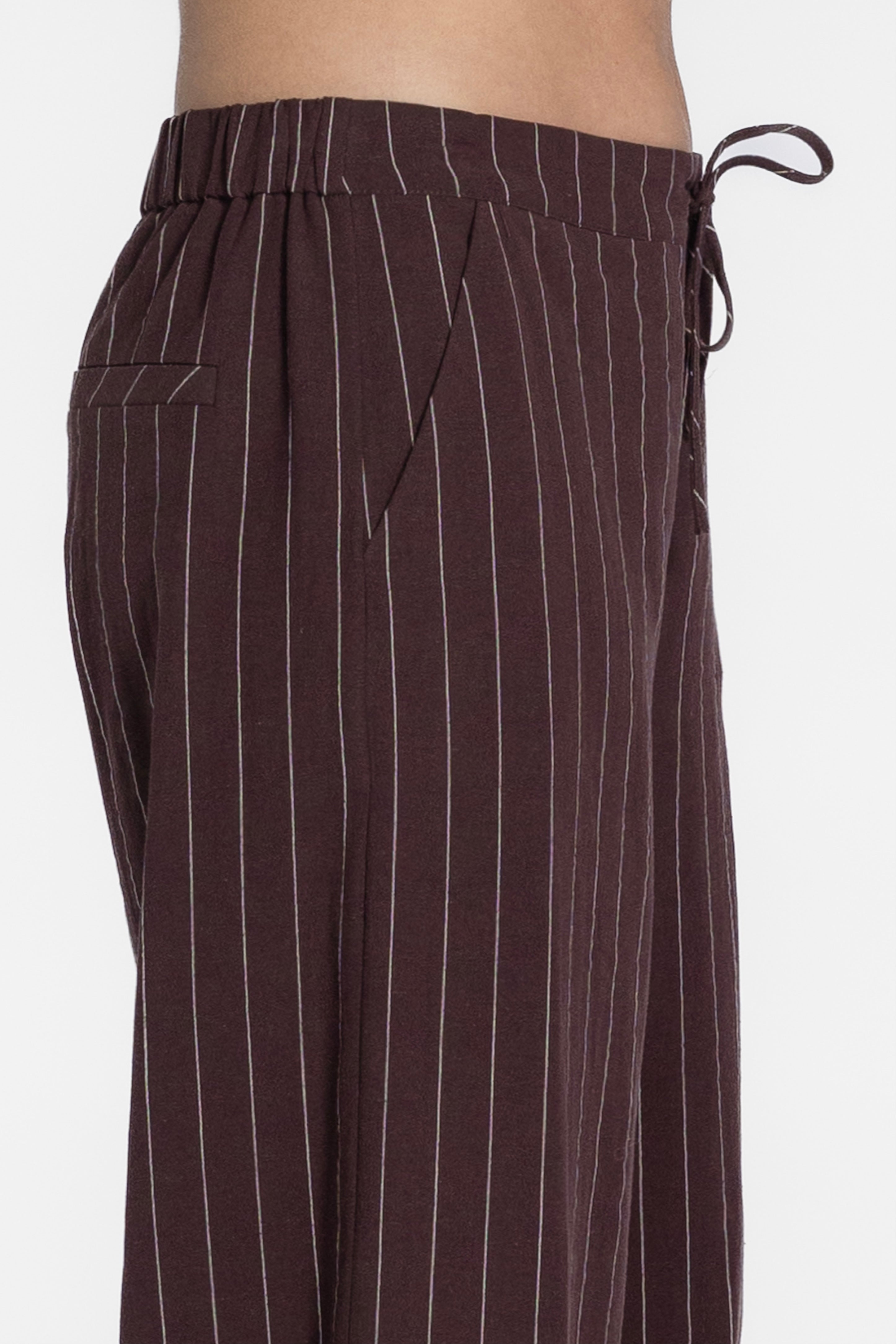 Solene Wide Leg Stripe Pant