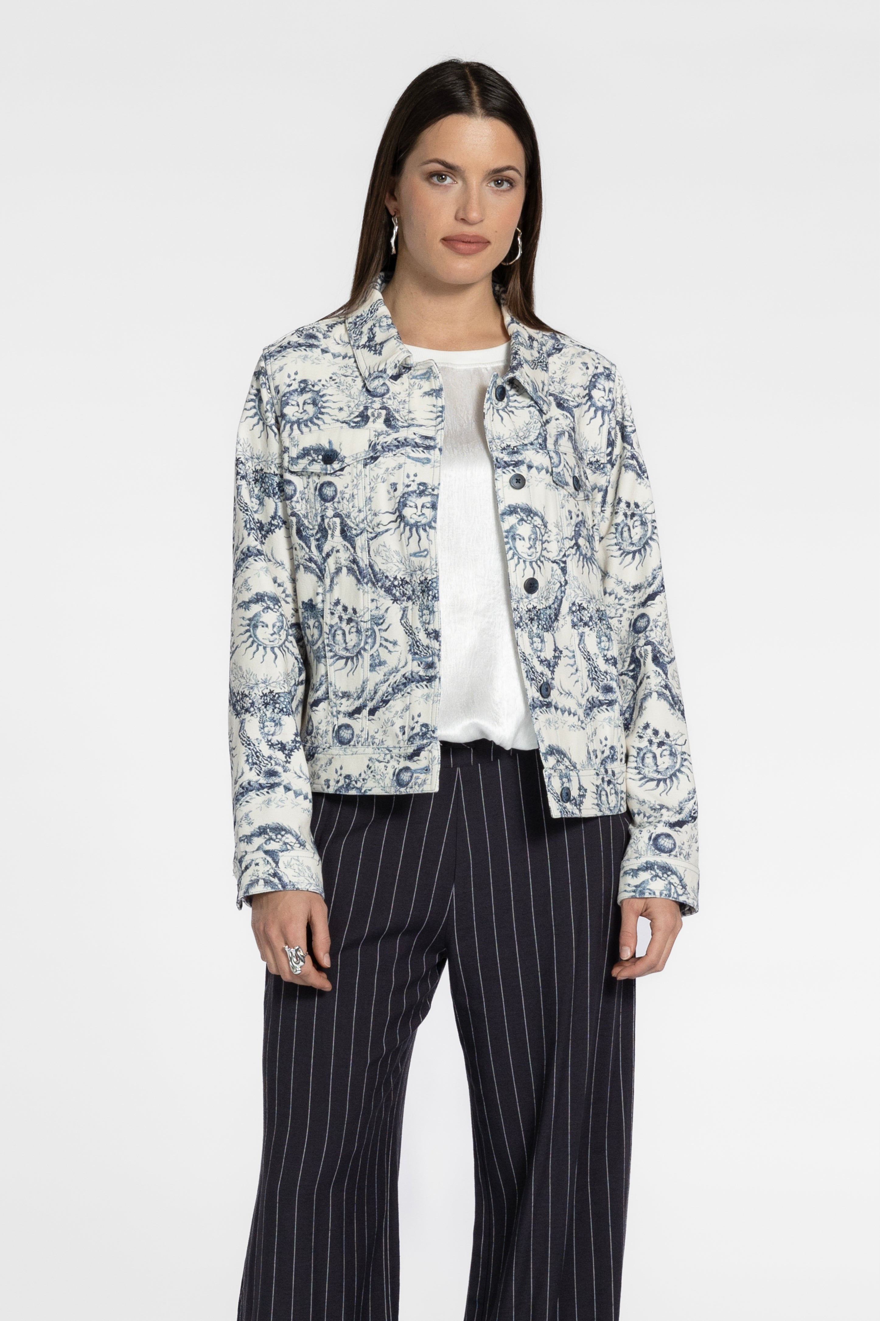 Solos Cotton Denim Jacket