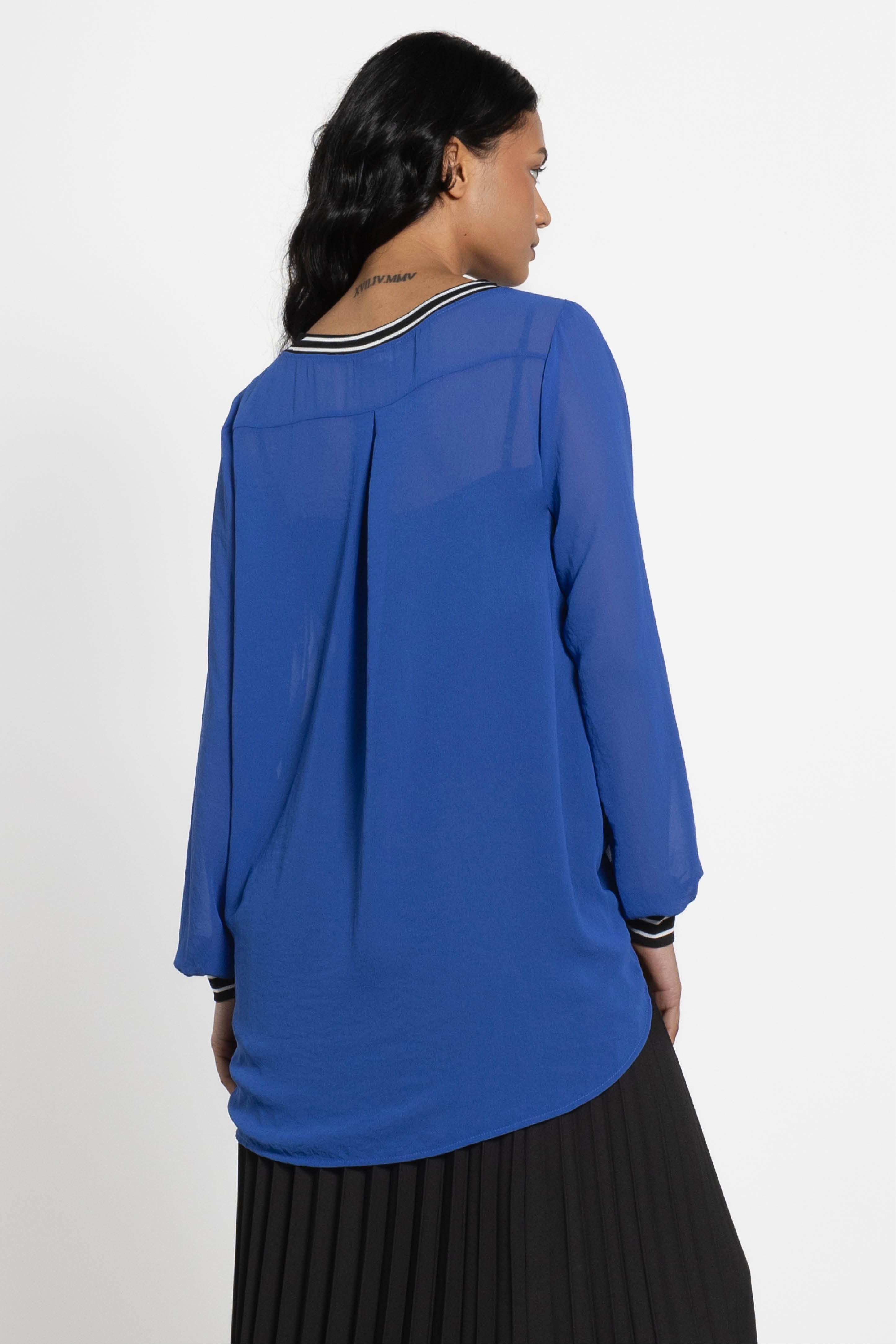 Sydney Chiffon High Low Hem Top